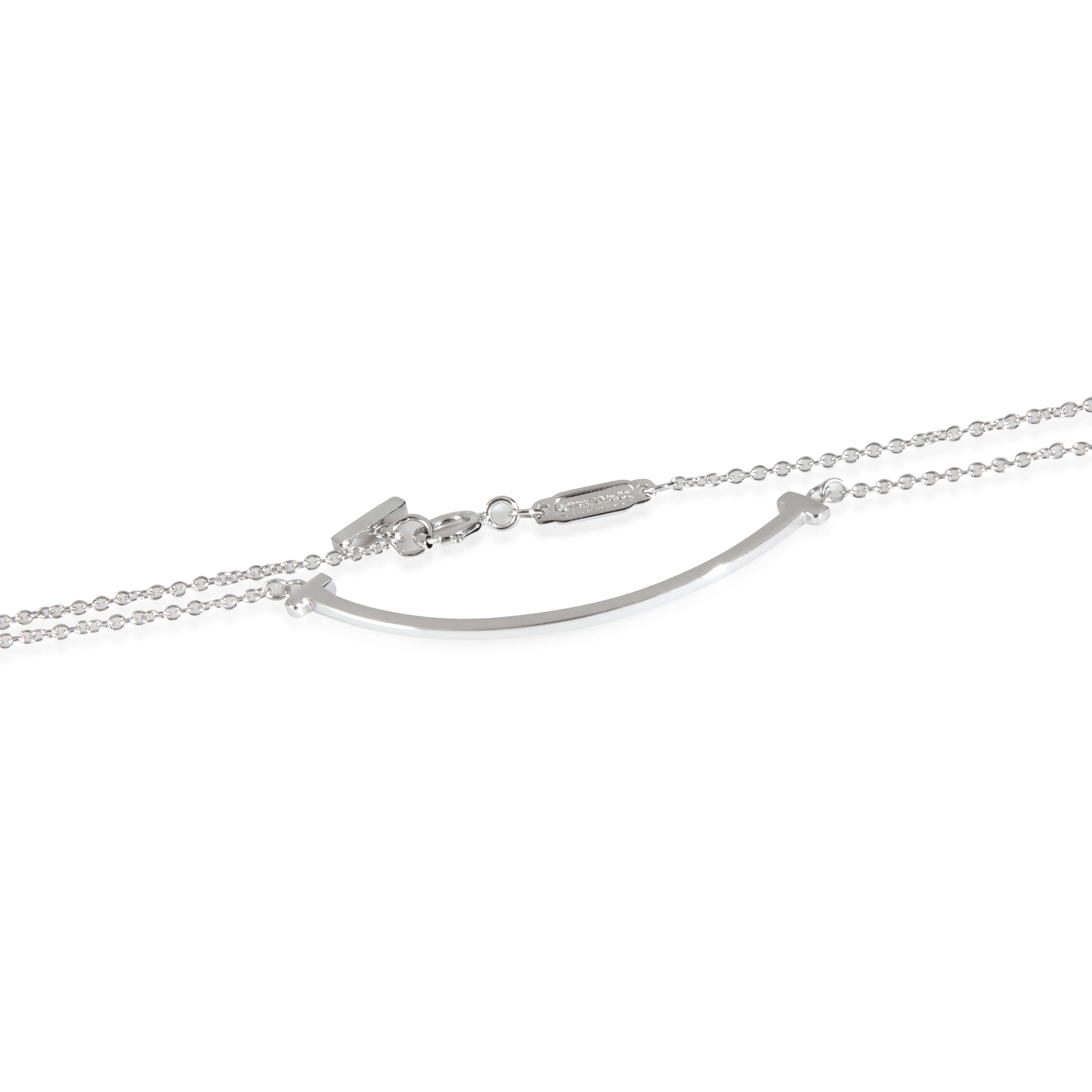 White Gold Small Model Tiffany T Necklace - Image 3