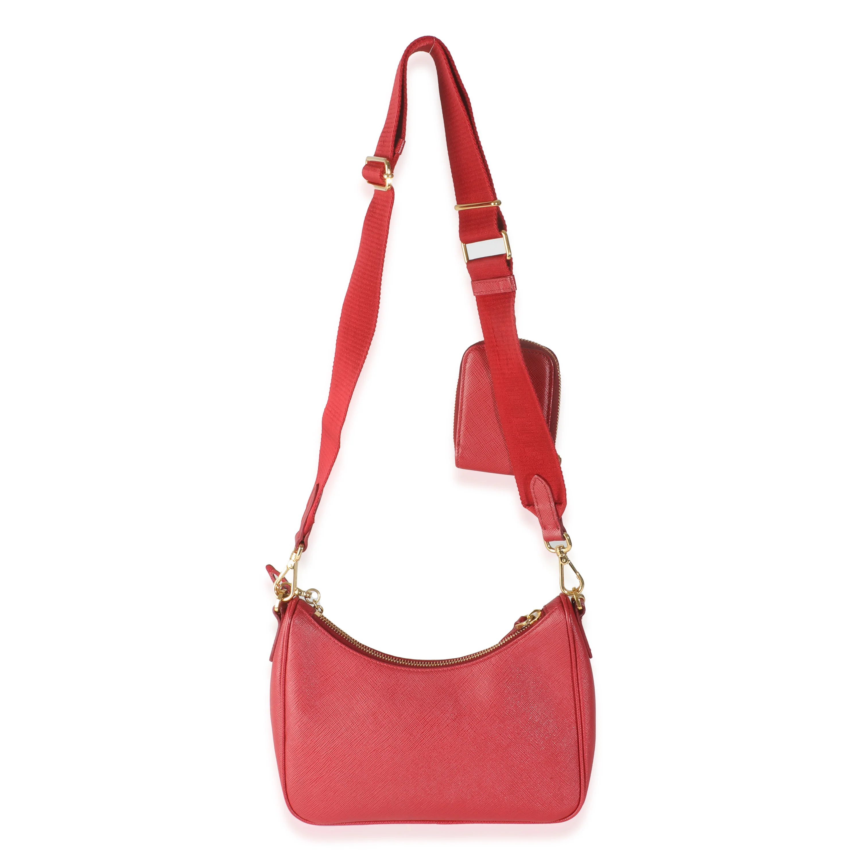 Fiery Red Saffiano Re Edition 2005 Bag - Image 3
