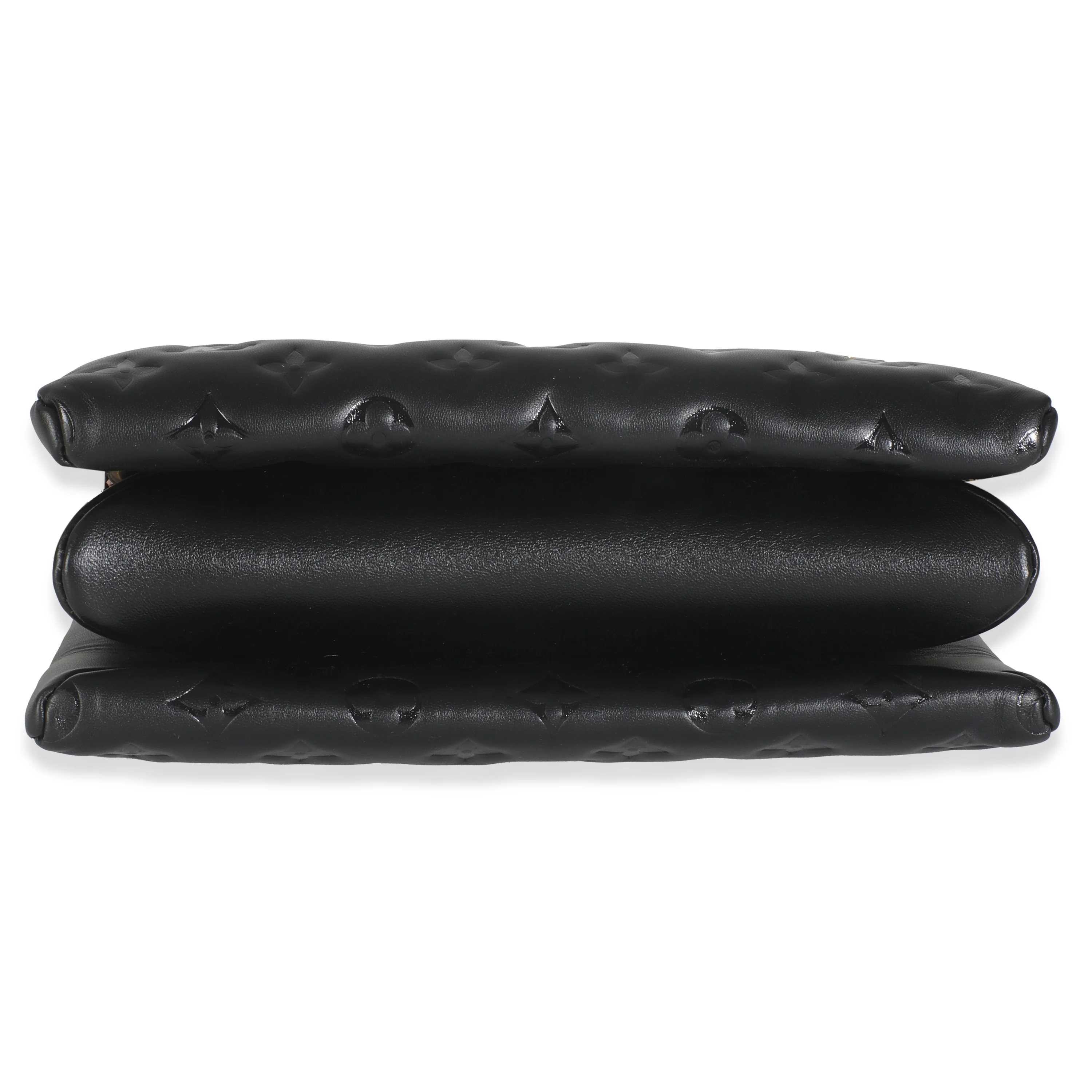 Black Lambskin Embossed Monogram Coussin PM - Image 5