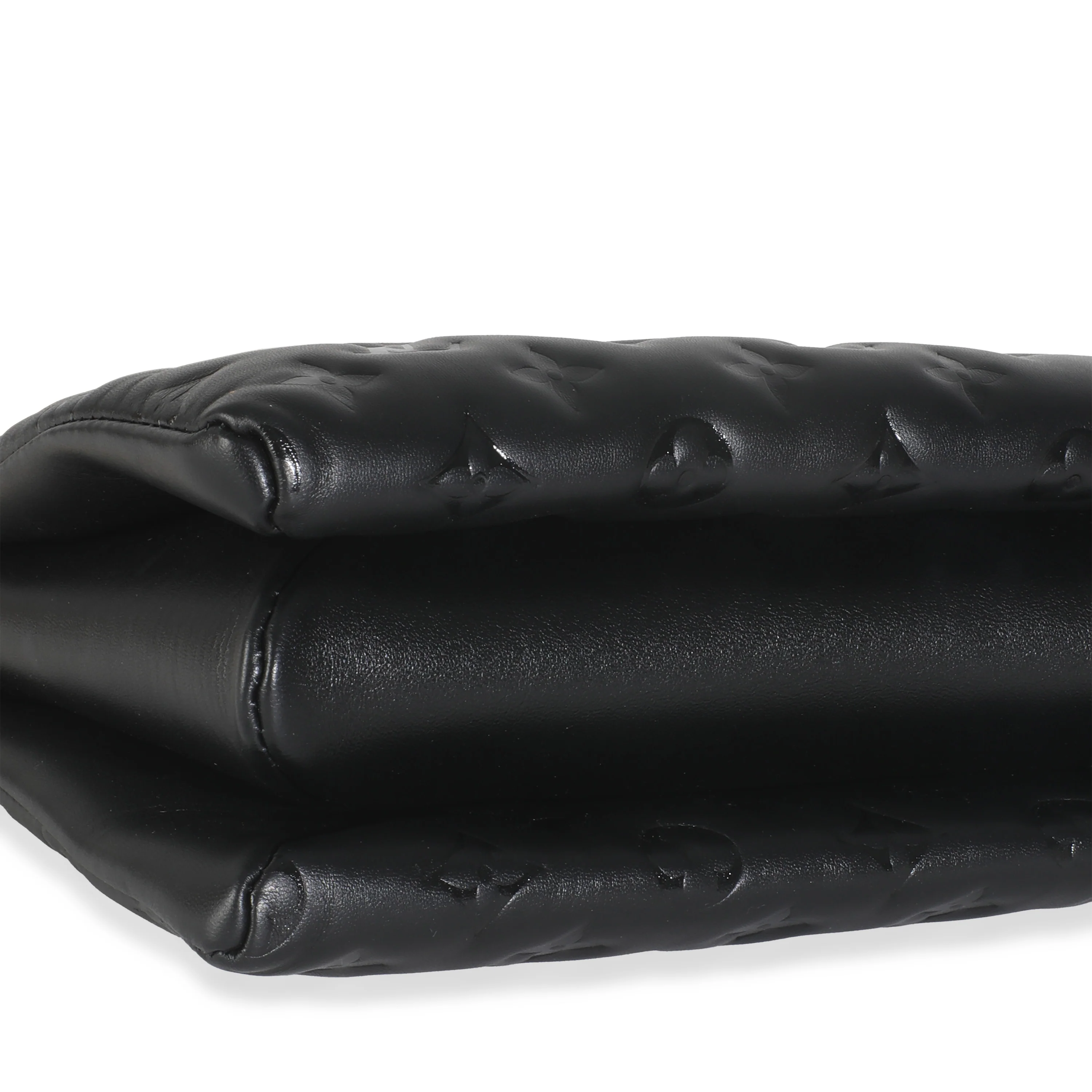 Black Lambskin Embossed Monogram Coussin PM - Image 7