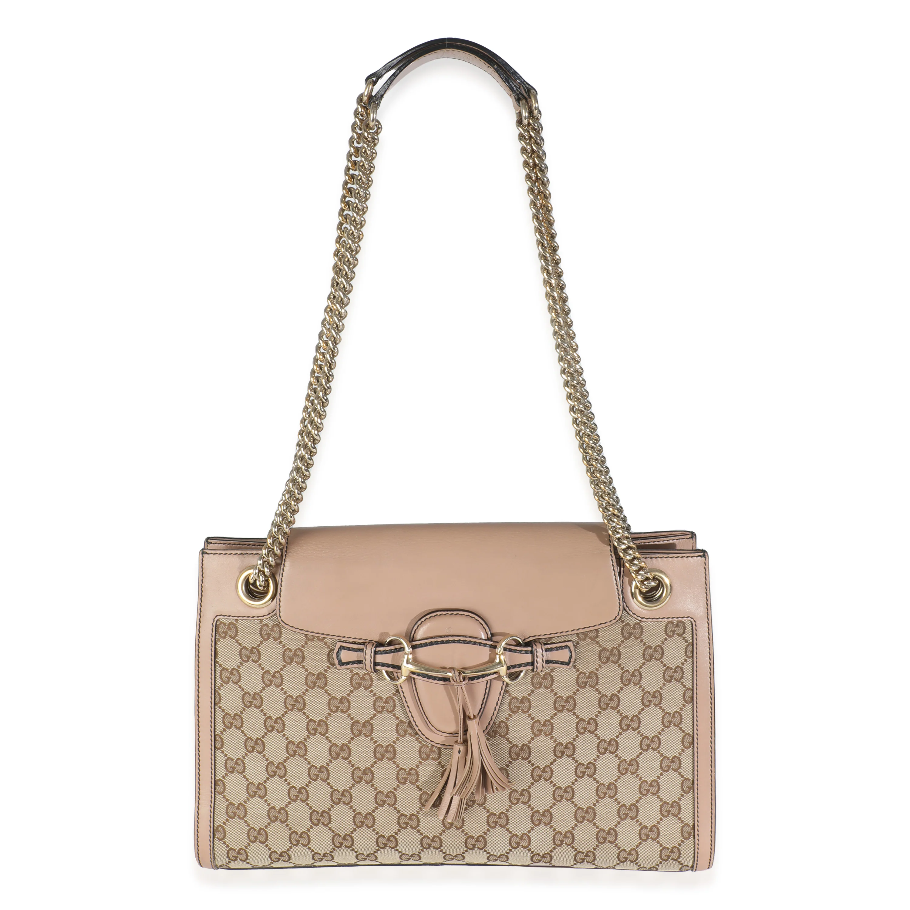 Light Pink Monogram Canvas Large Emily Chain Shoulder Bag - Image 8