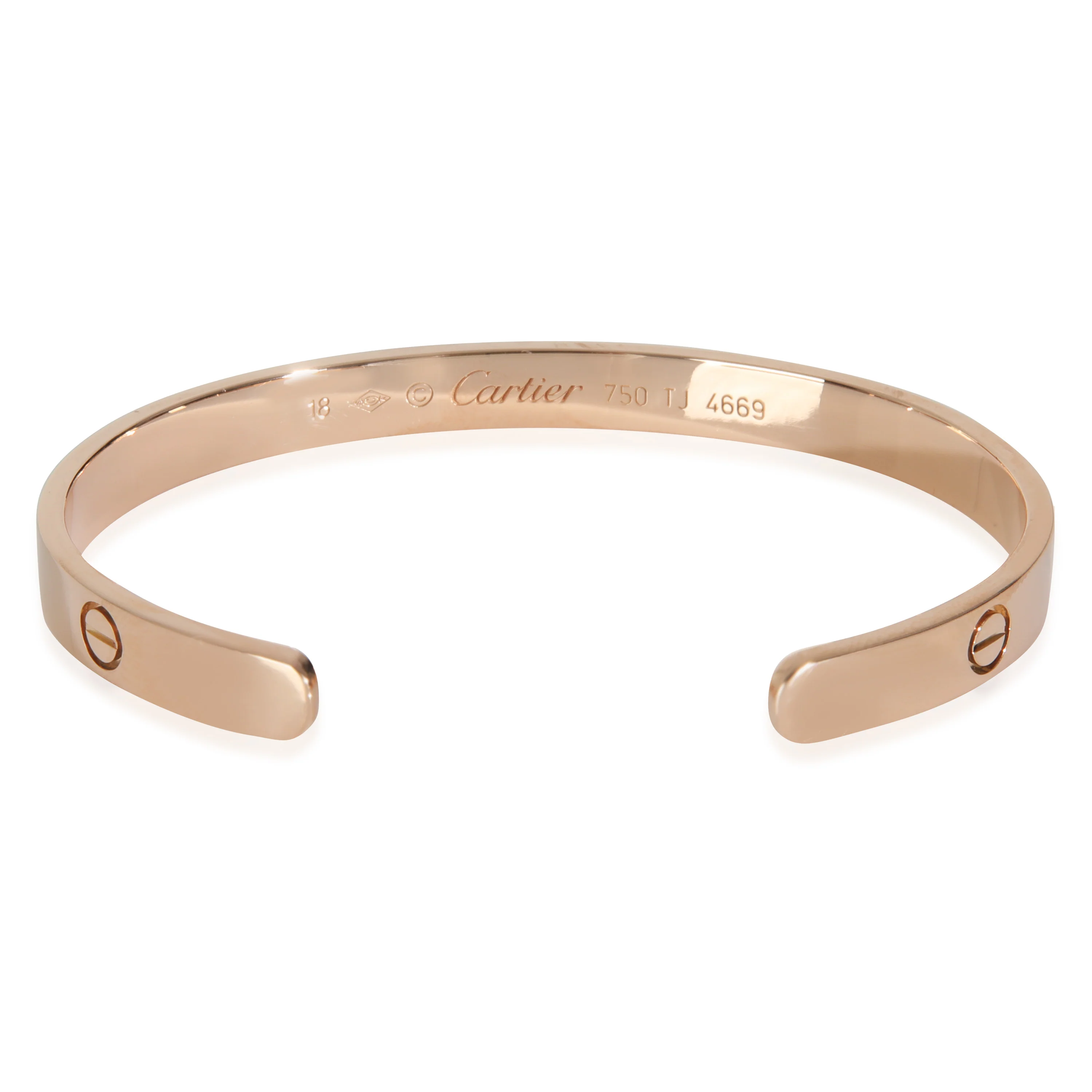 Rose Gold Love Cuff Bracelet - Image 4