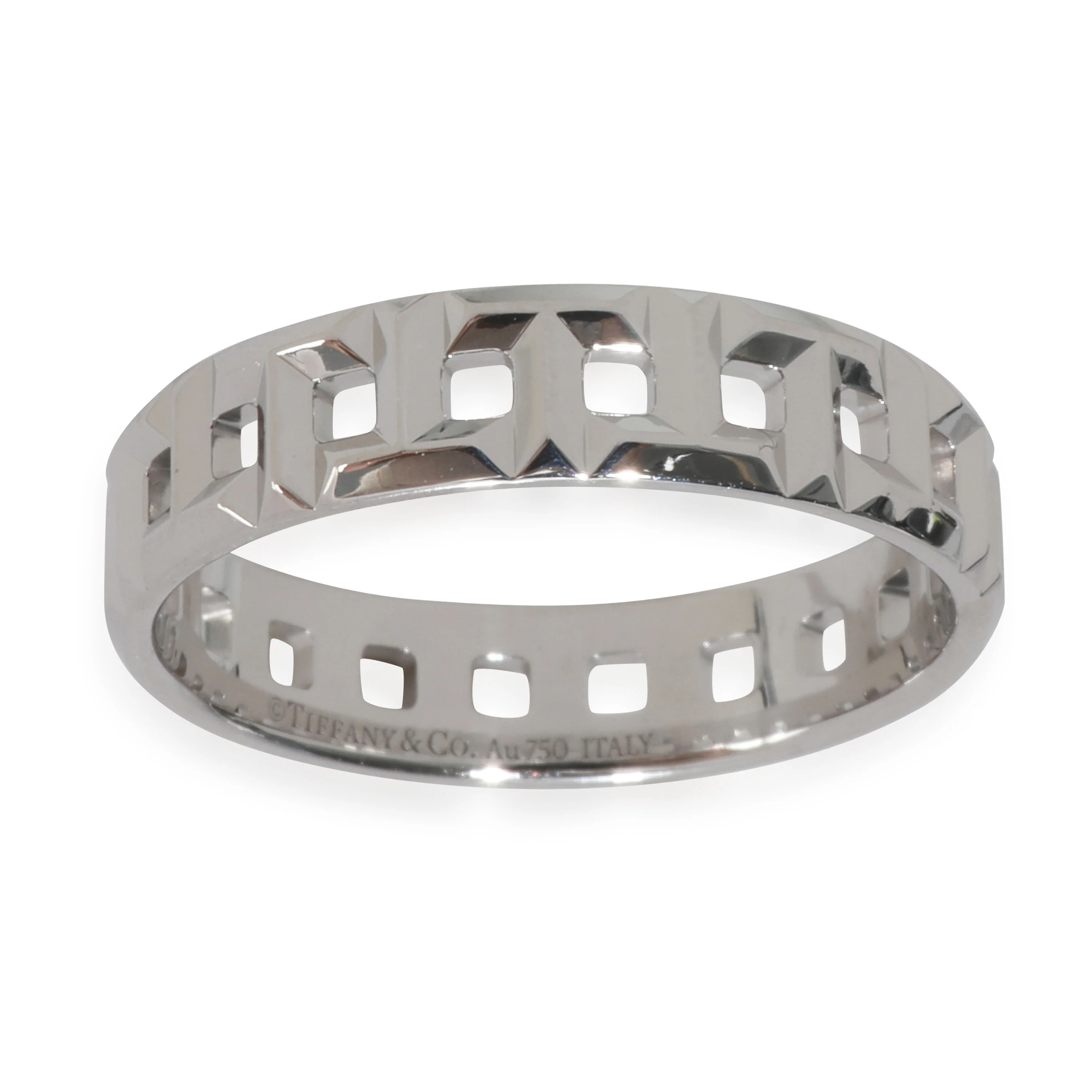 White Gold Tiffany T True Wide Ring - Image 5