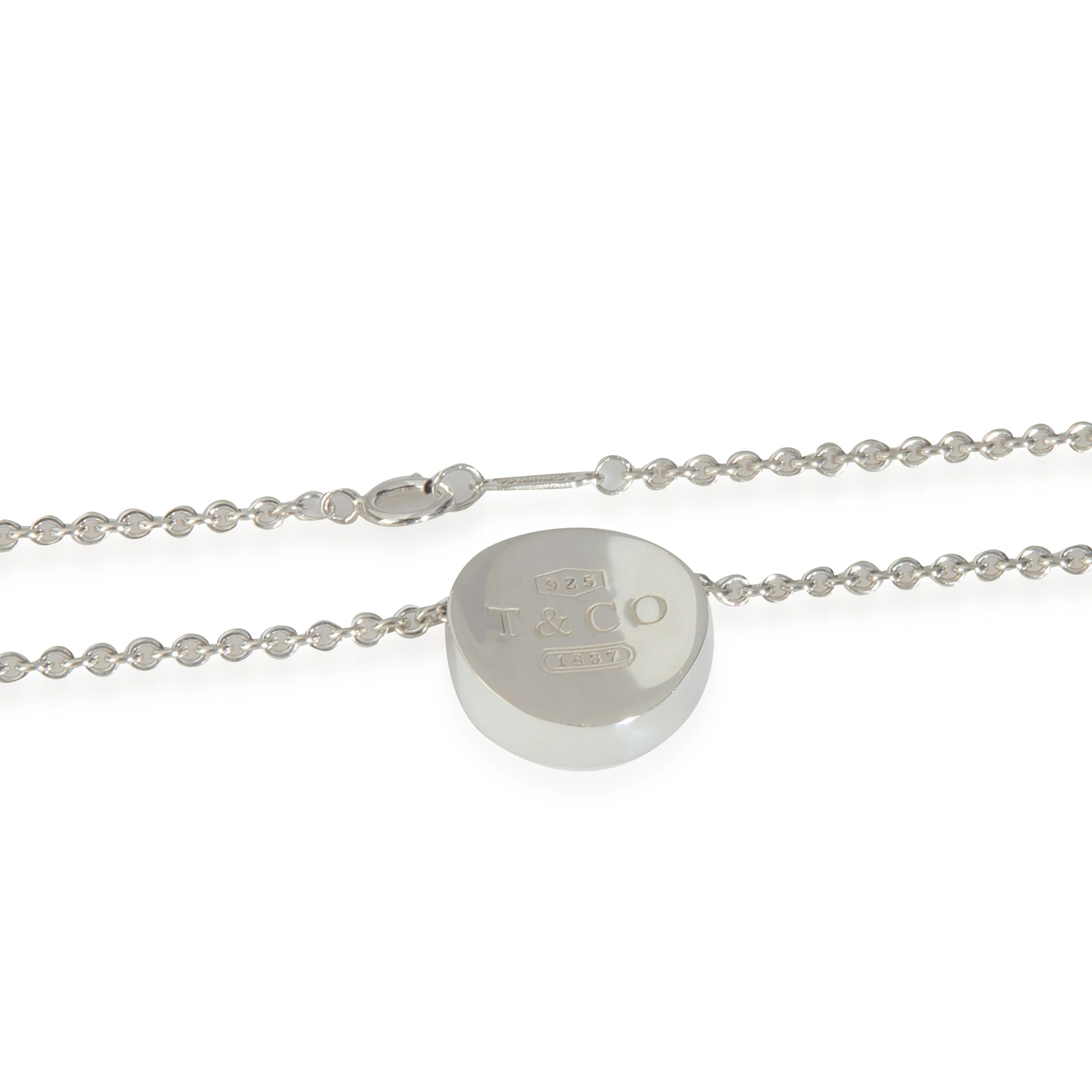 Sterling Silver 1837 Concave Circle Pendant - Image 3