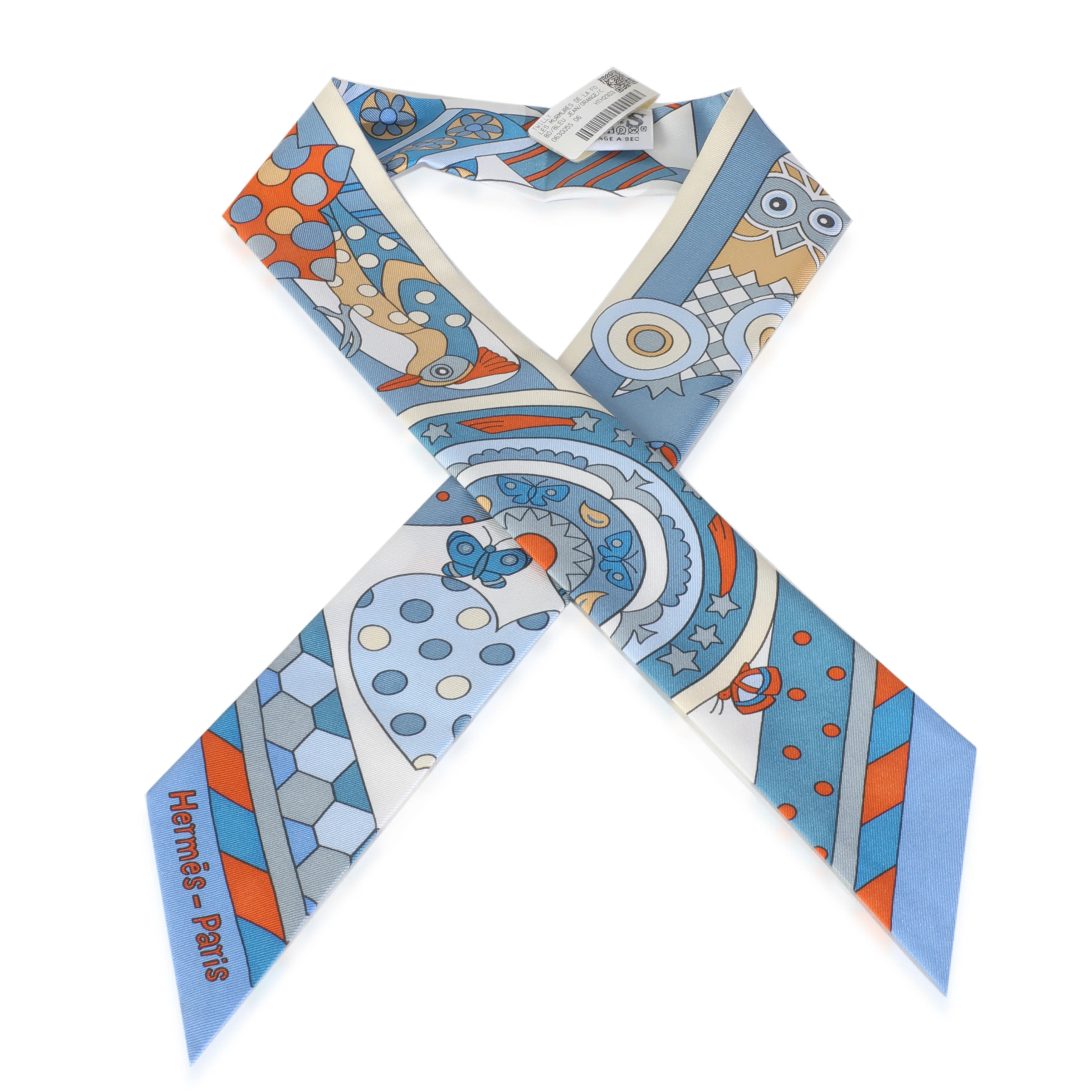 Bleu Jean Orange Silk Les Murmures De La Foret Twilly