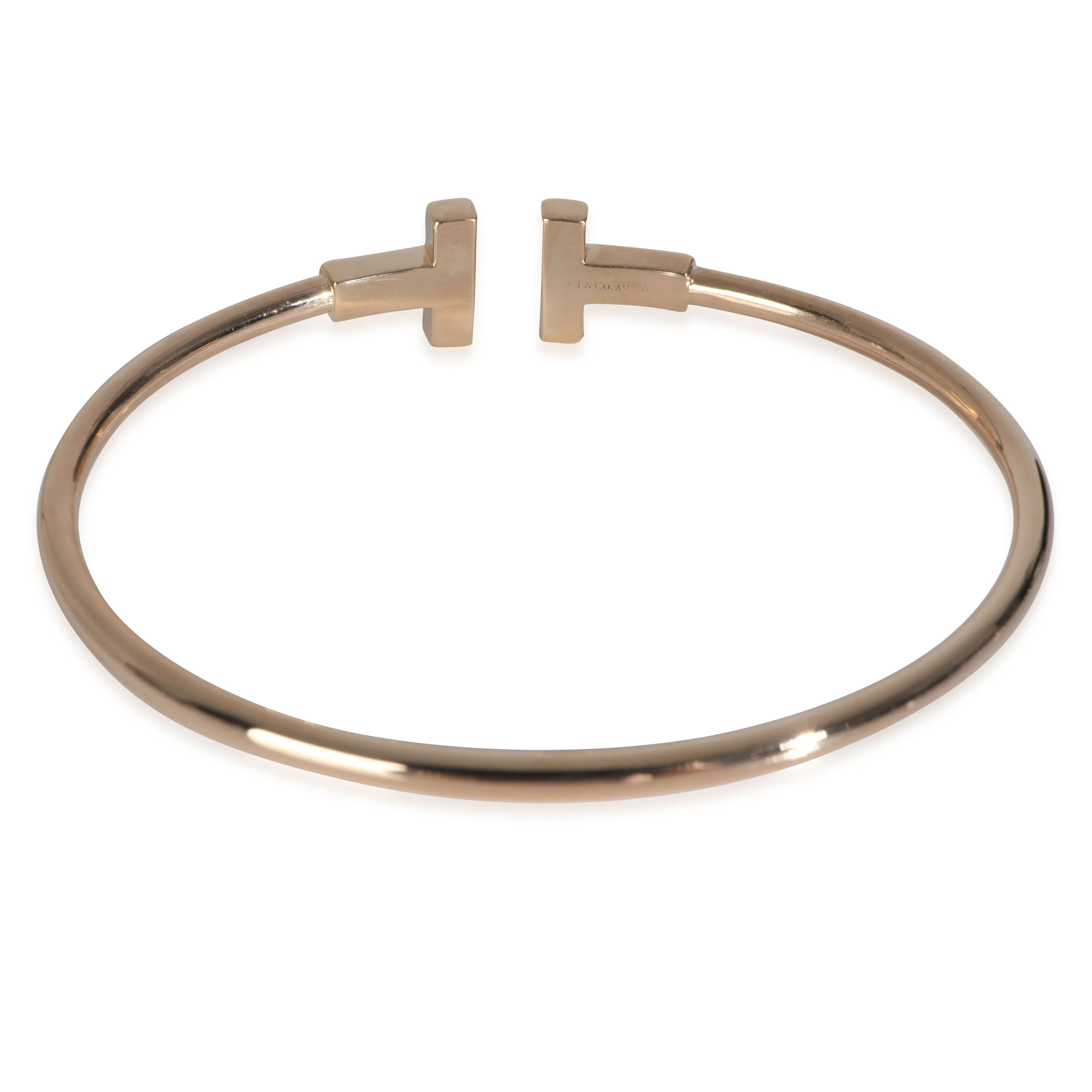 Rose Gold Tiffany T Wire Bracelet - Image 5