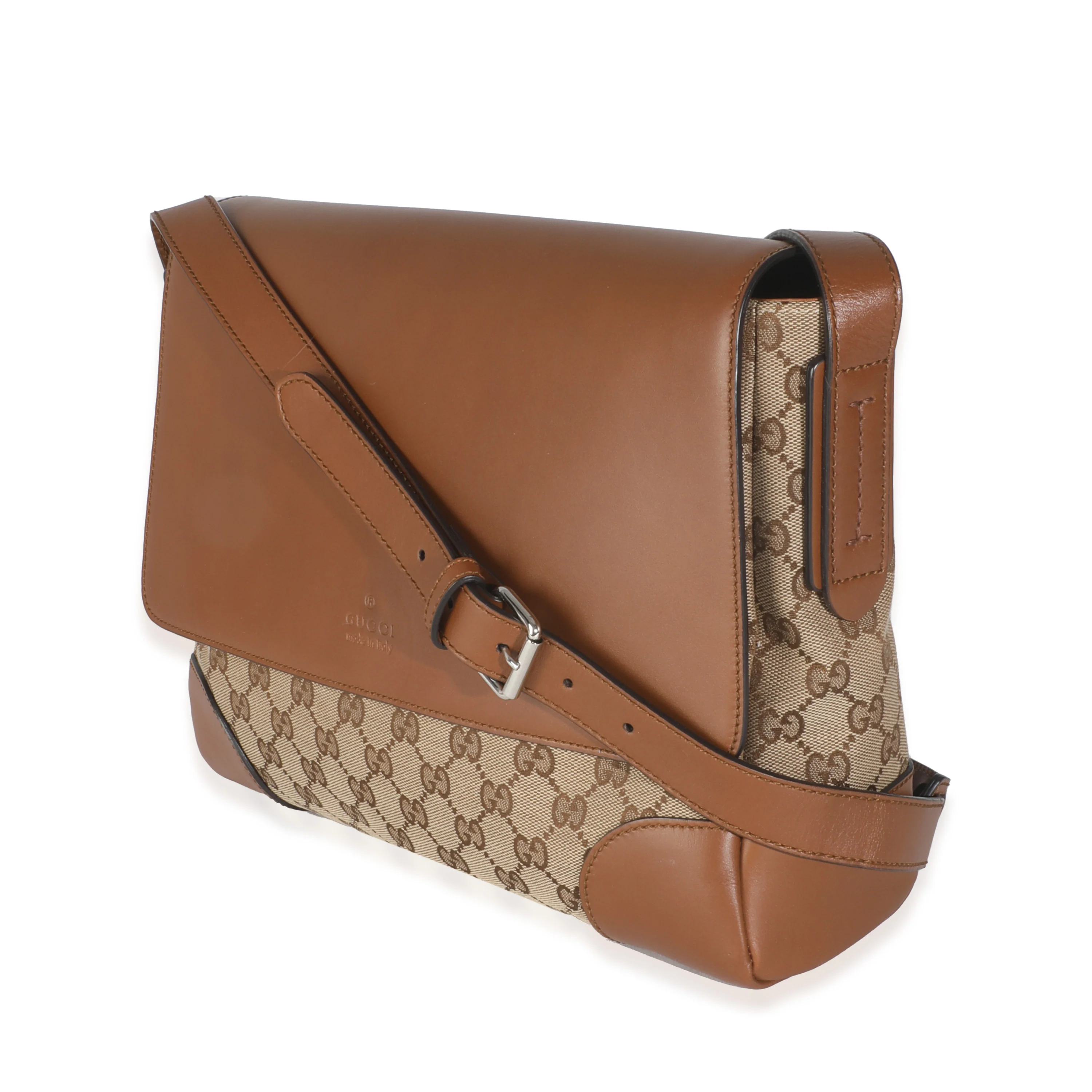 Beige GG Canvas Messenger Bag - Image 2
