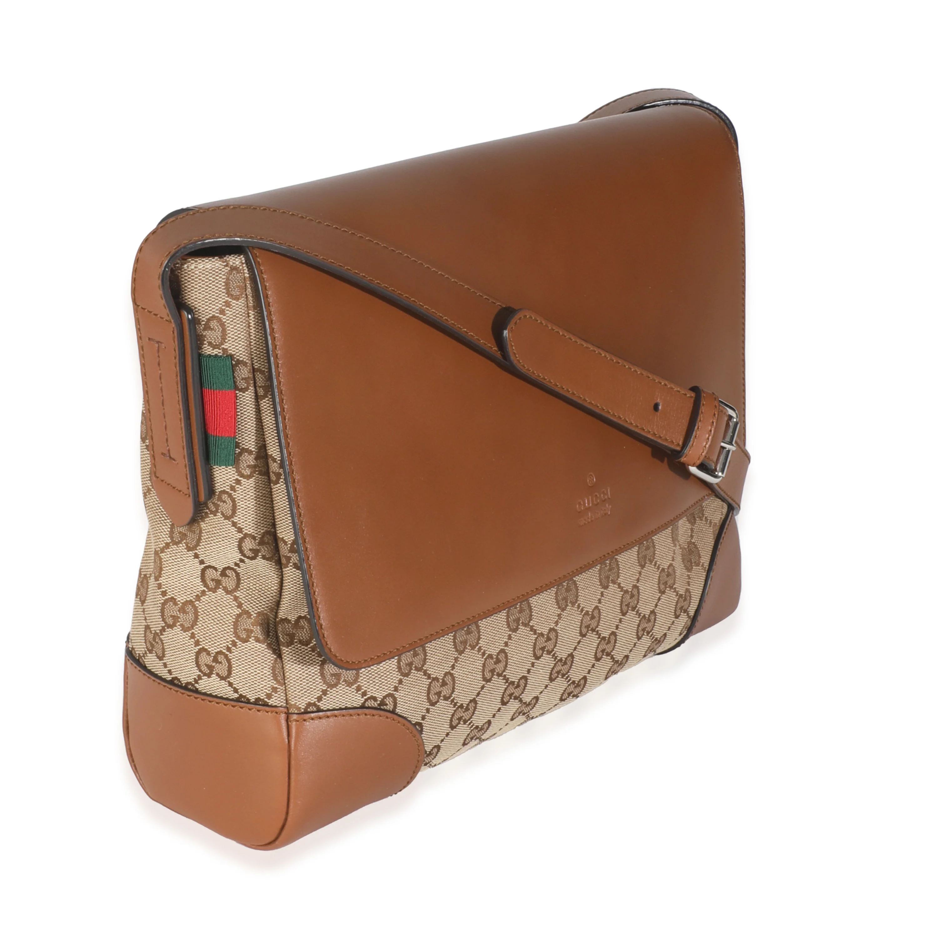 Beige GG Canvas Messenger Bag - Image 3