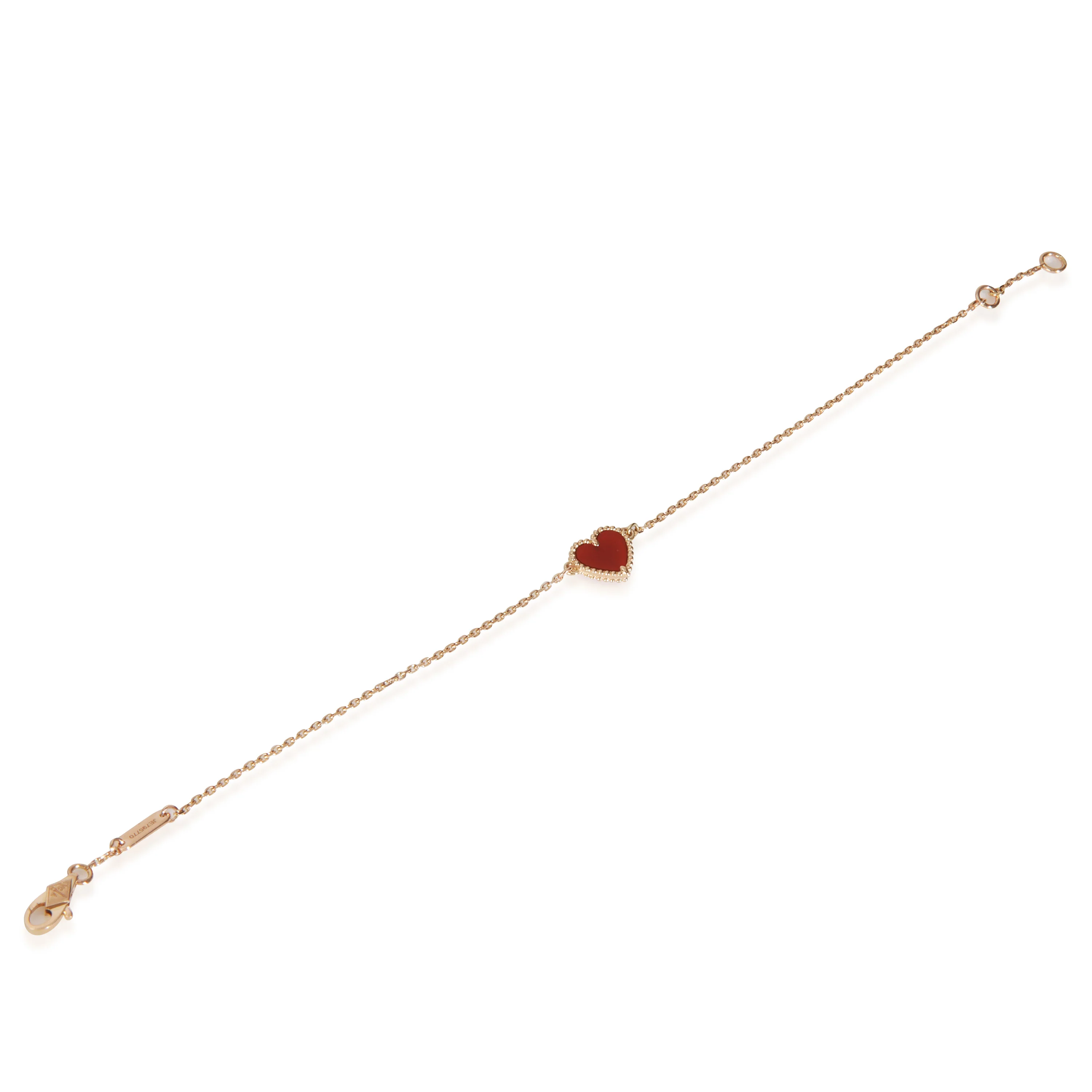 Rose Gold Carnelian Sweet Hearts Bracelet - Image 3