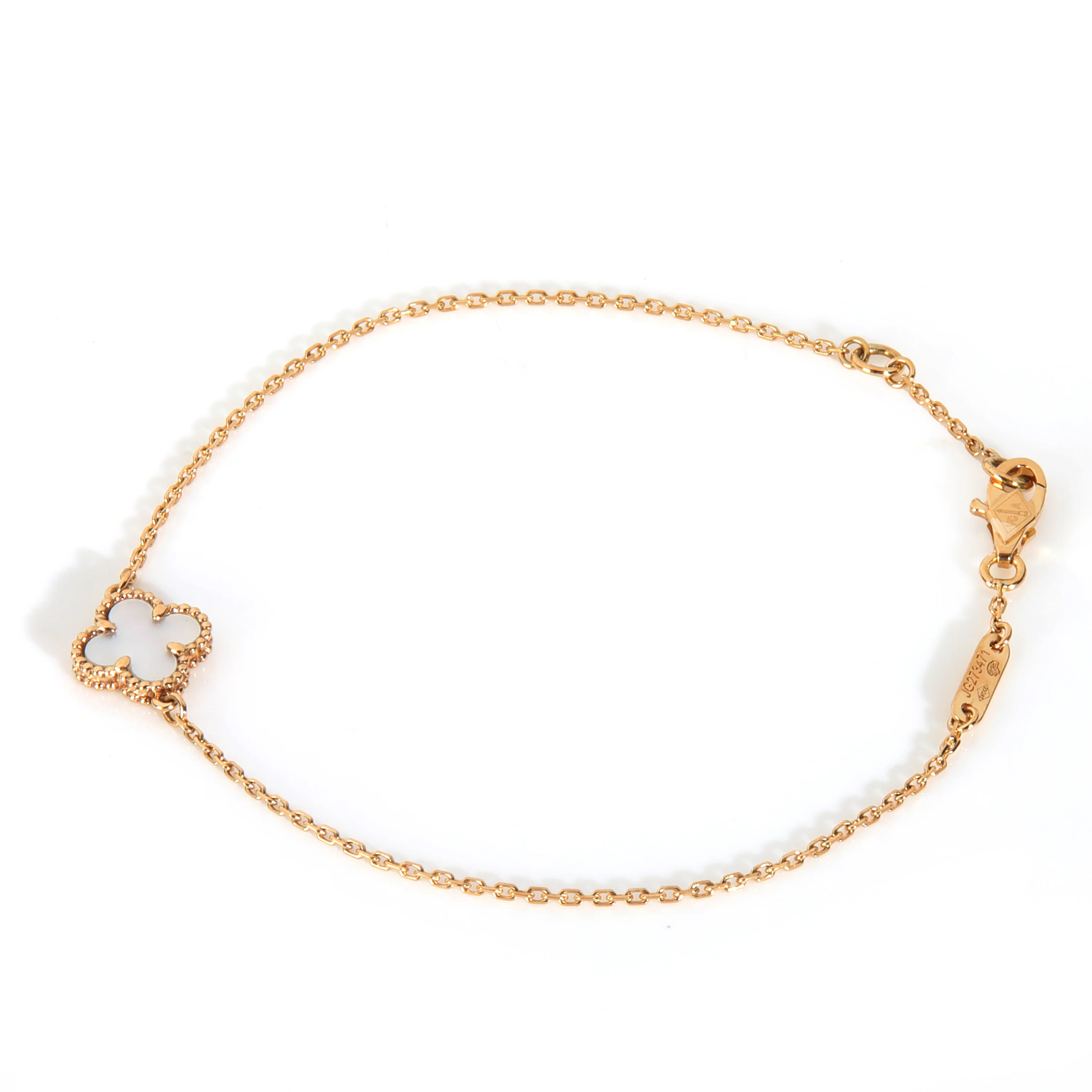 Yellow Gold Mother Of Pearl Sweet Alhambra Bracelet - Image 2