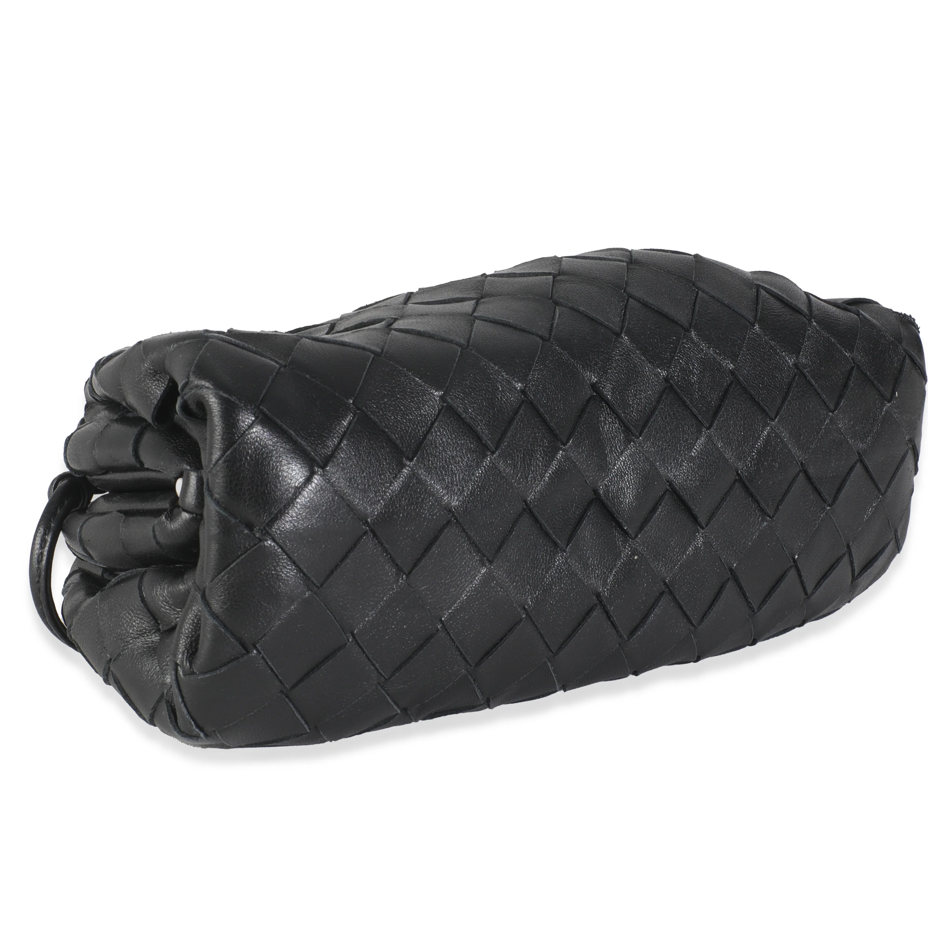 Black Nappa Intrecciato Mini Pouch - Image 7