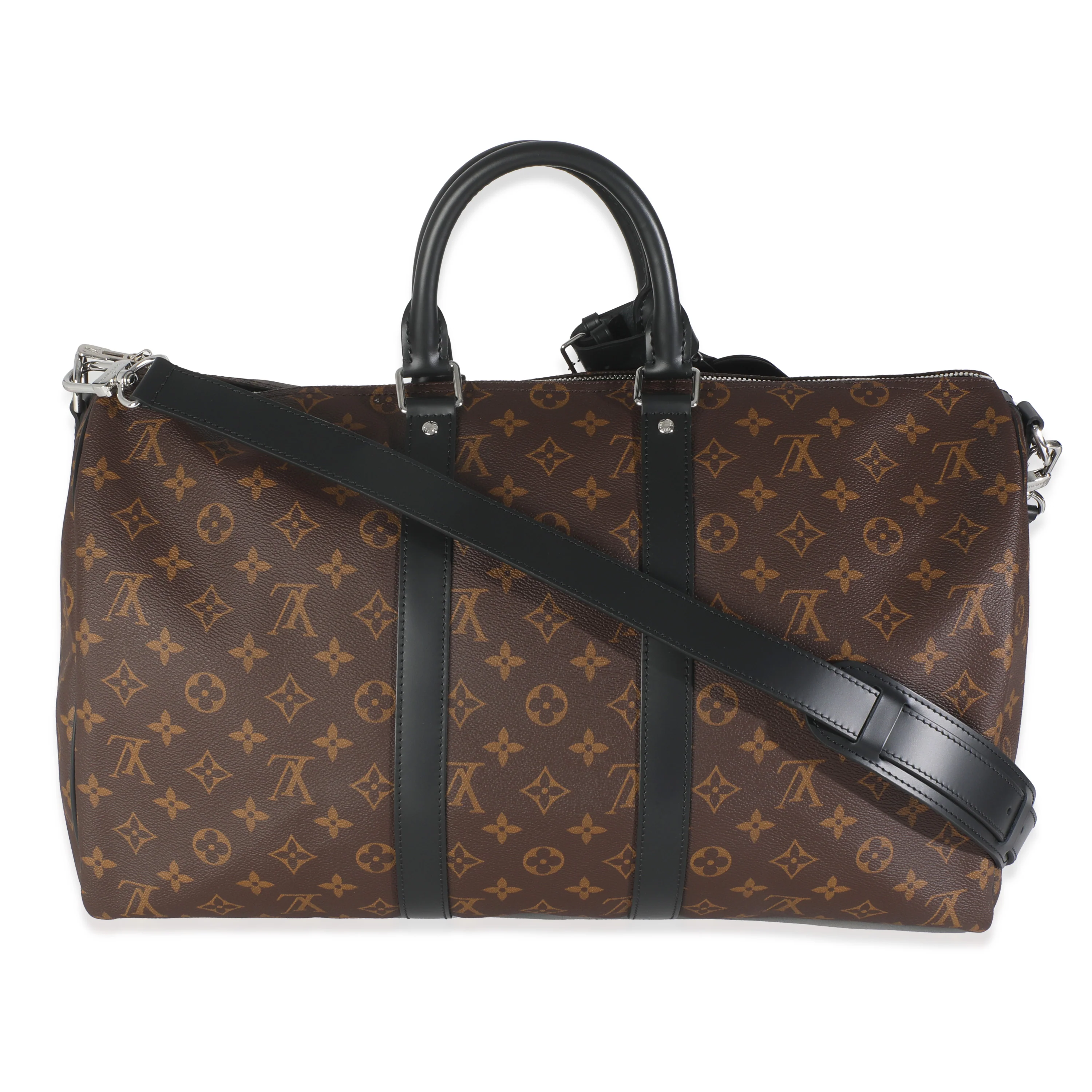 Monogram Maccassar Canvas Keepall Bandouliere 45 - Image 4