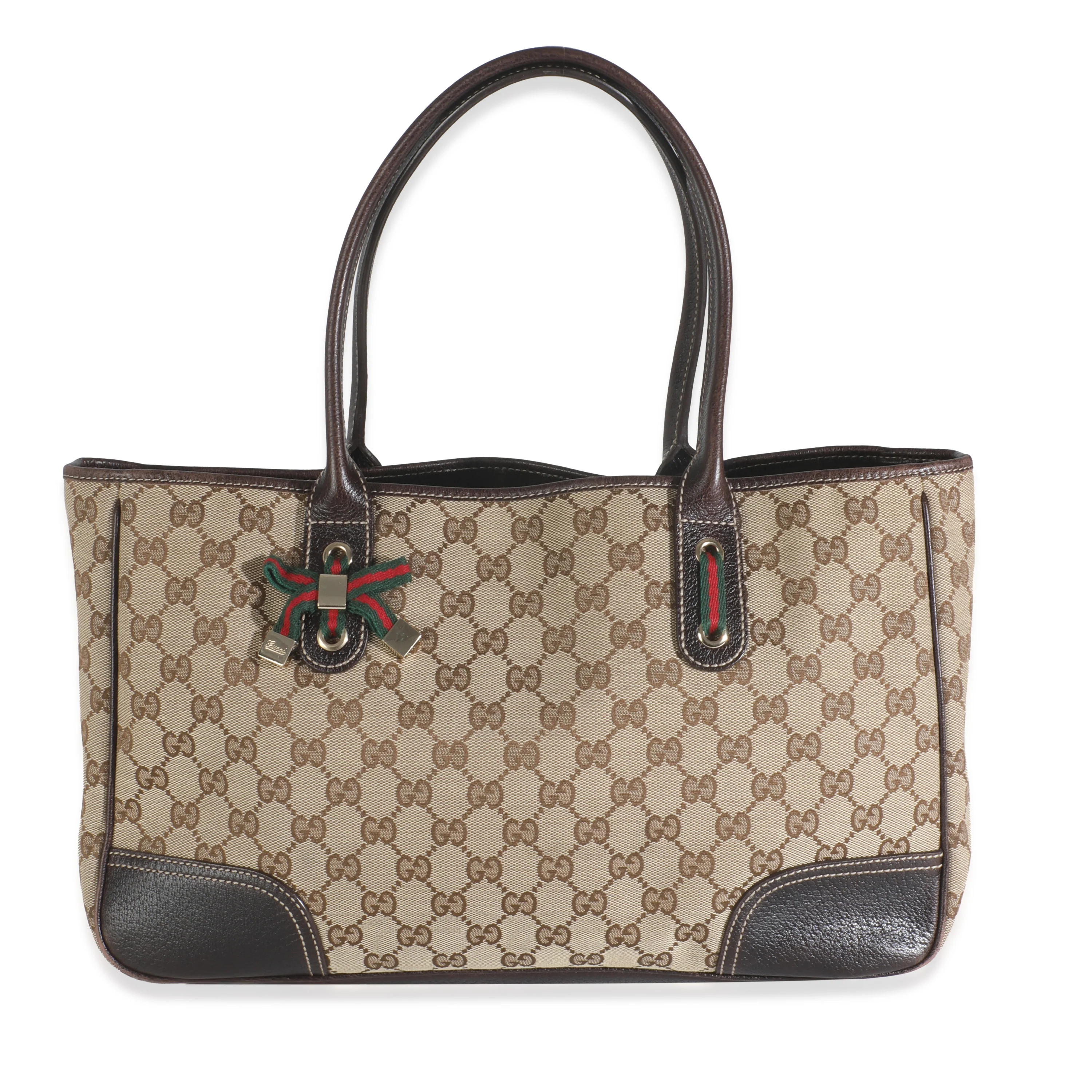 Beige GG Canvas Medium Princy Tote