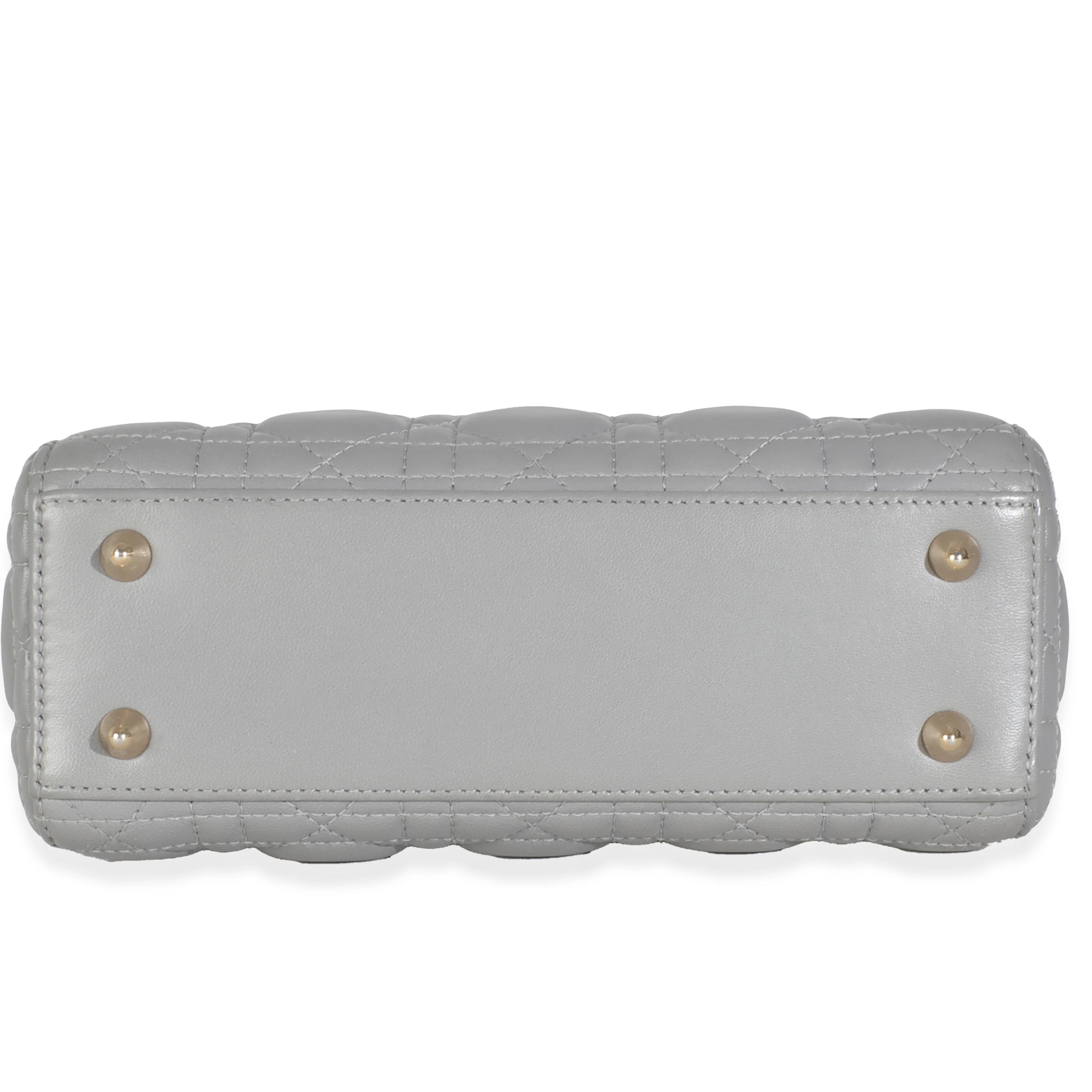 Grey Cannage Quilted Lambskin Small My ABC Lady Dior - Image 5