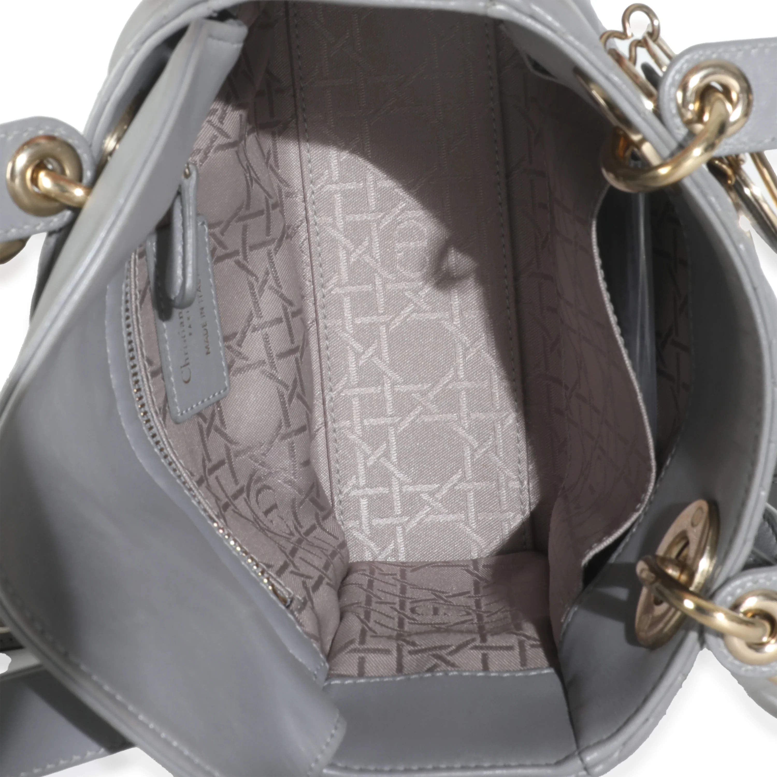 Grey Cannage Quilted Lambskin Small My ABC Lady Dior - Image 9