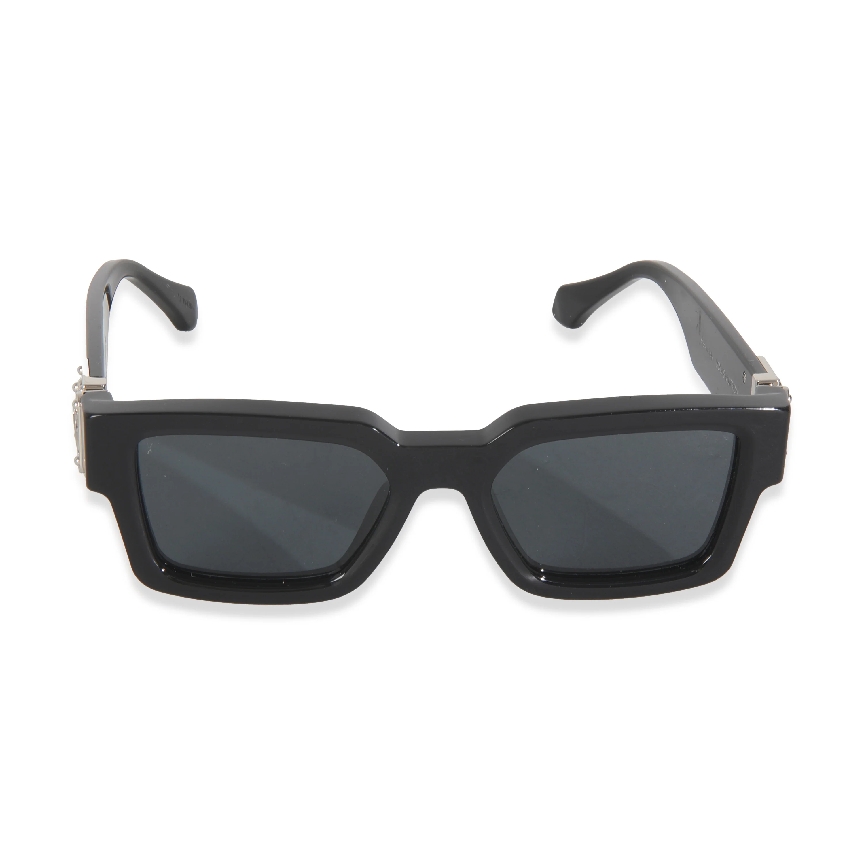 Black Acetate LV Match Square Lens Sunglasses