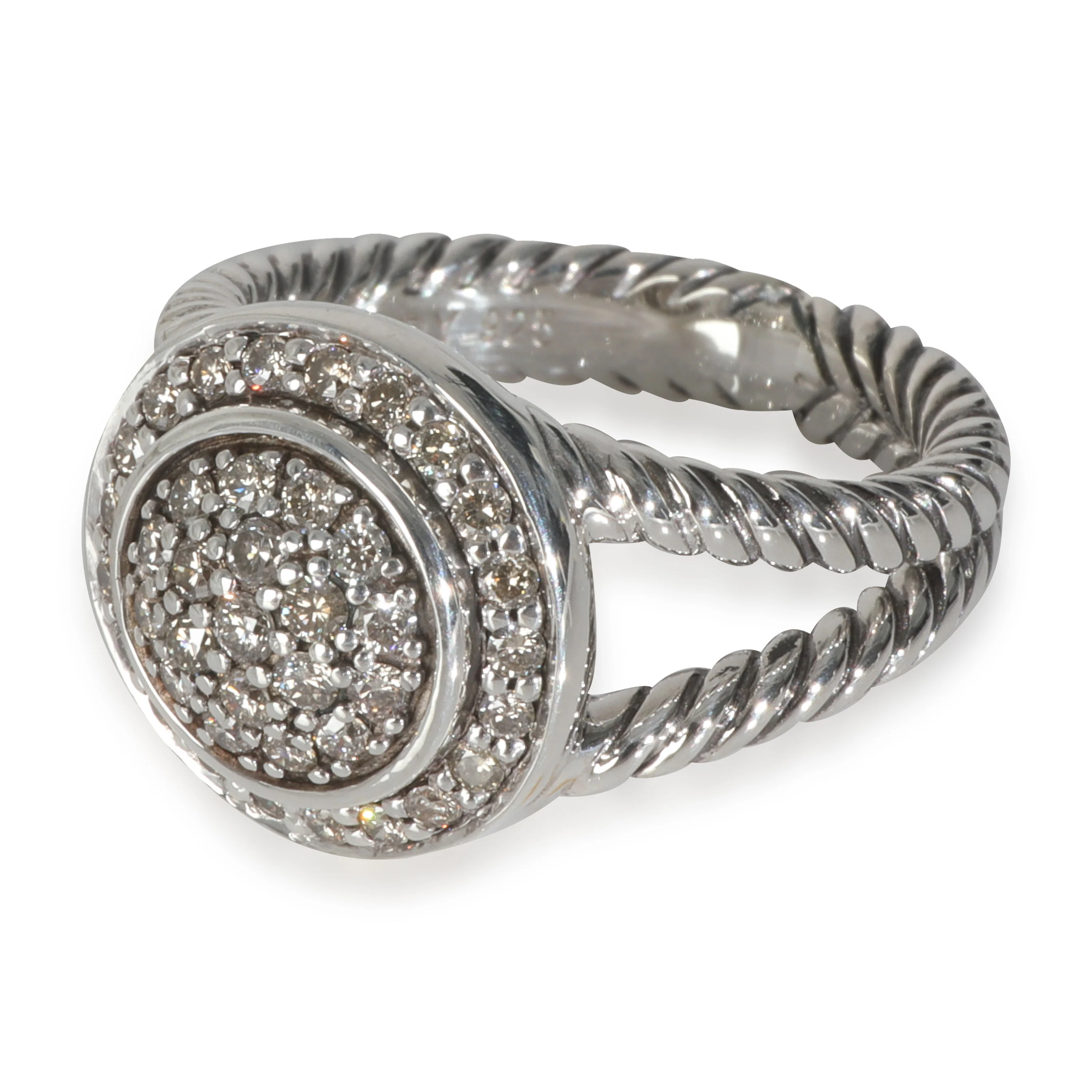 Sterling Silver Diamond Cerise Ring - Image 2