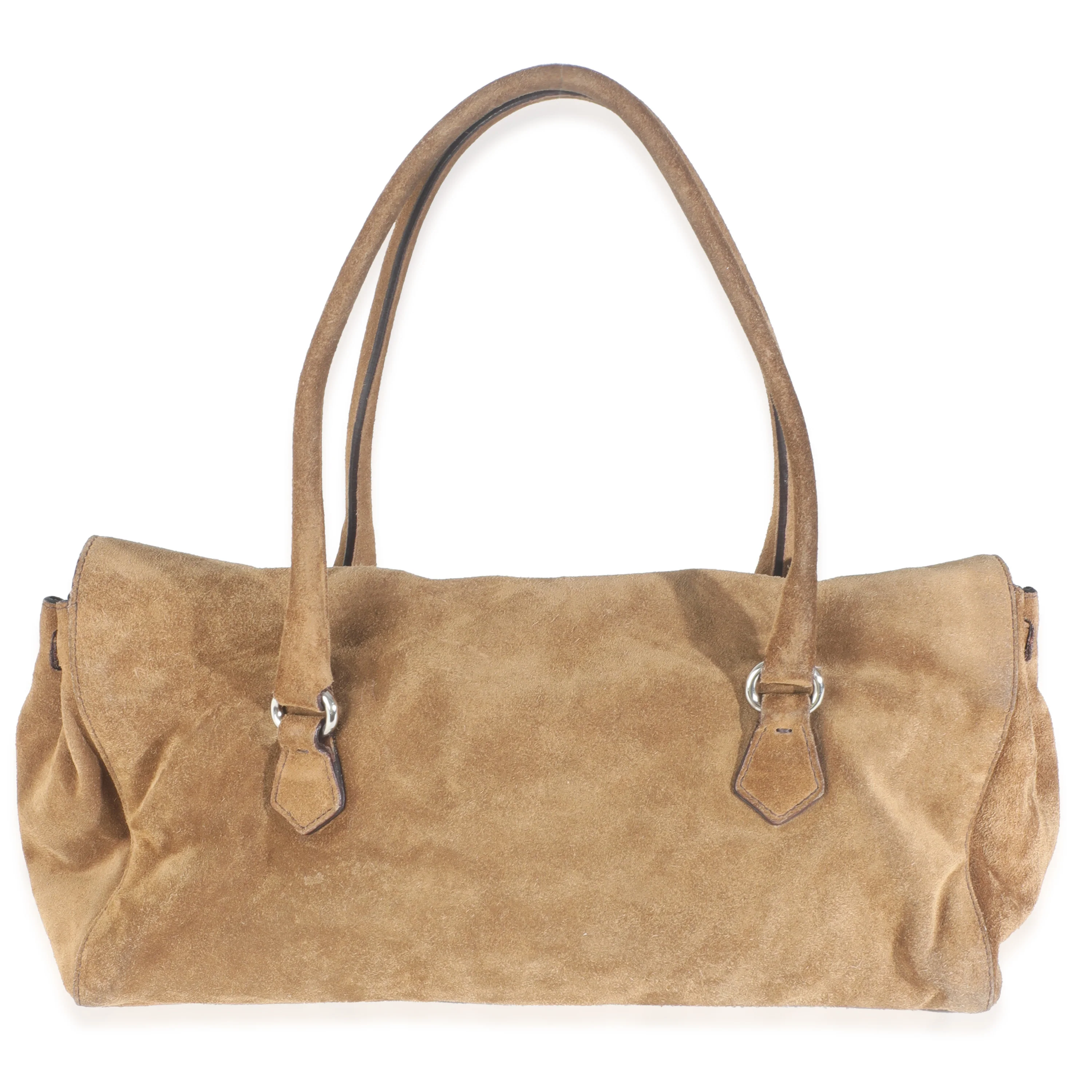 Brown Suede Scamosciato Easy Shoulder Bag - Image 3