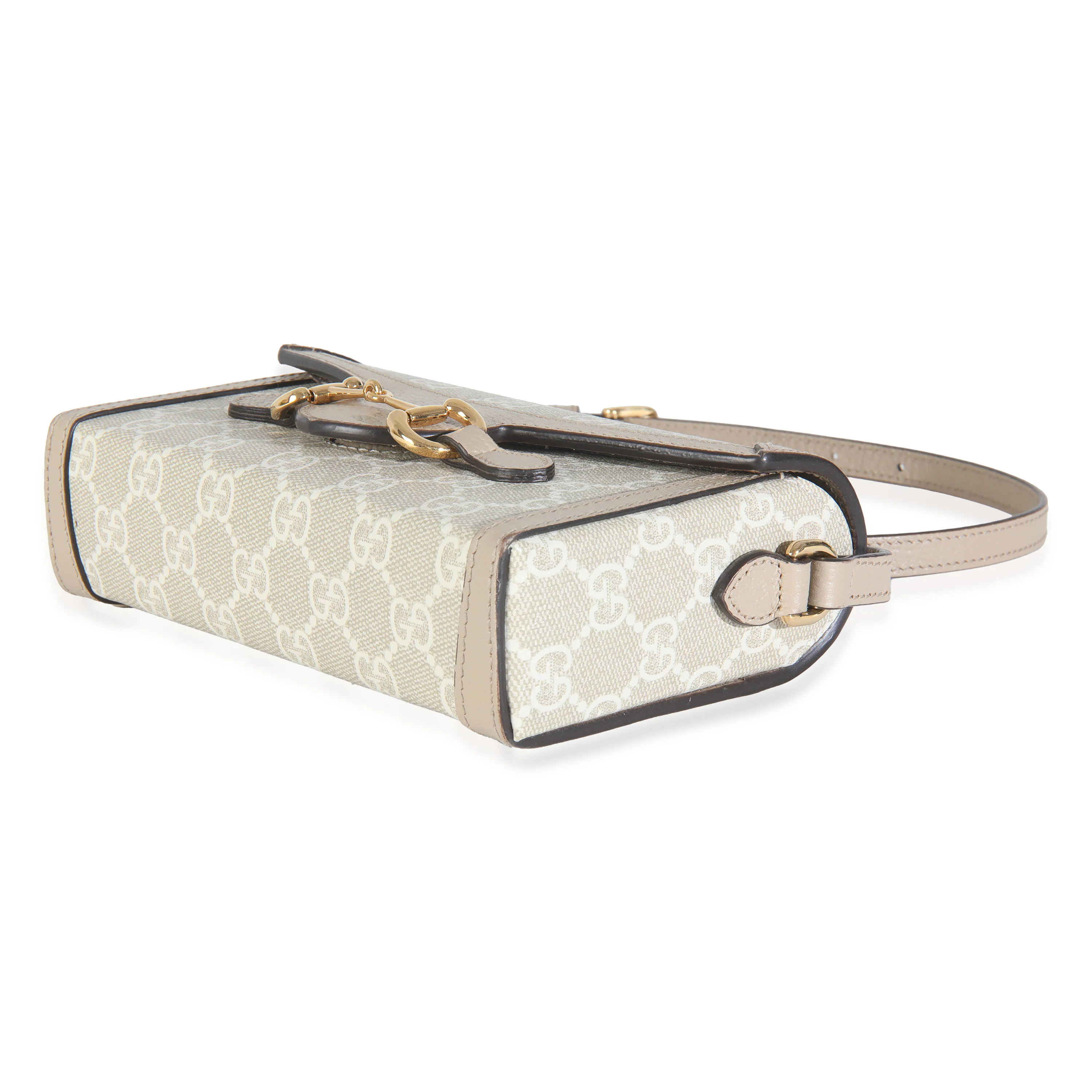 Beige Mystic White GG Supreme Calfskin Mini Horsebit 1955 Bag - Image 7