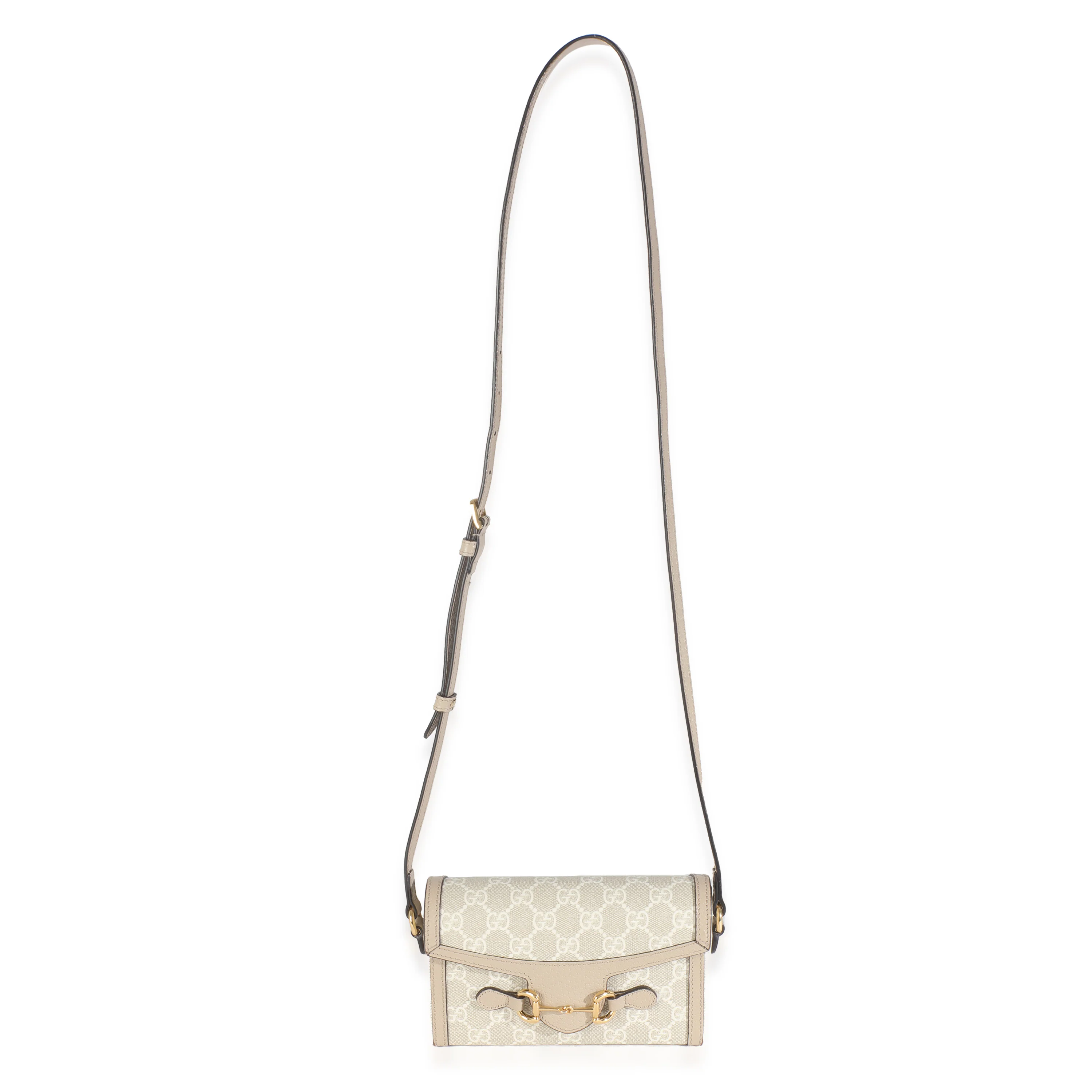 Beige Mystic White GG Supreme Calfskin Mini Horsebit 1955 Bag - Image 8