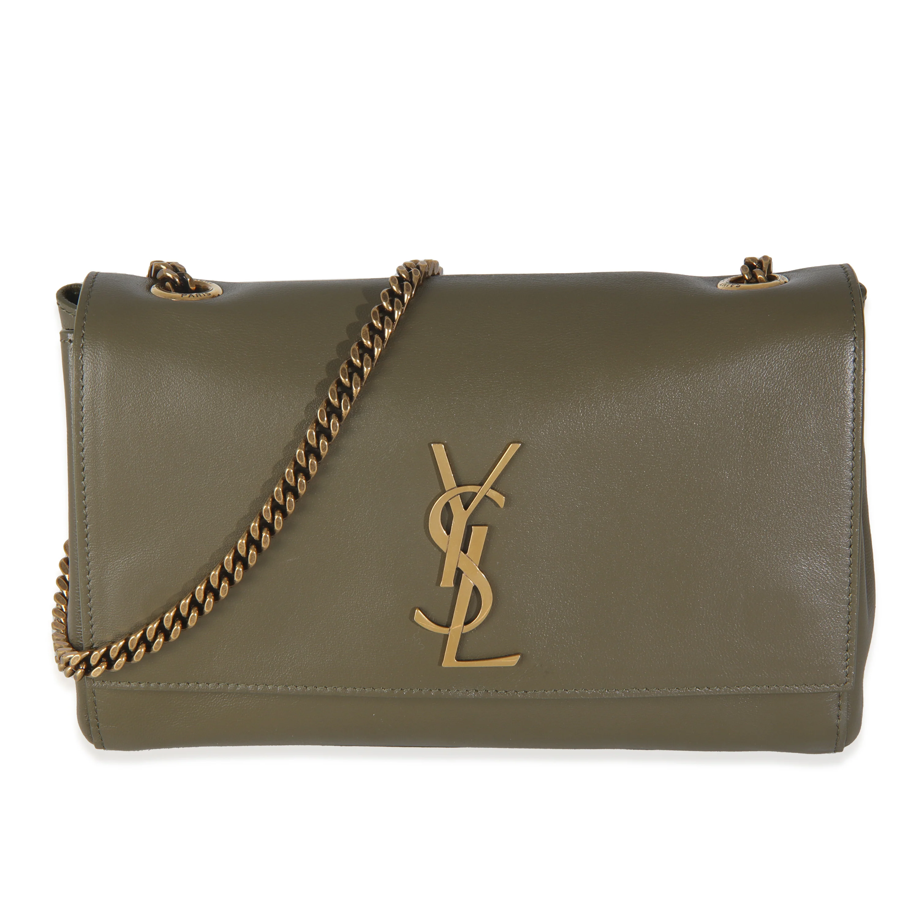 Loden Green Calfskin Suede Small Reversible Kate