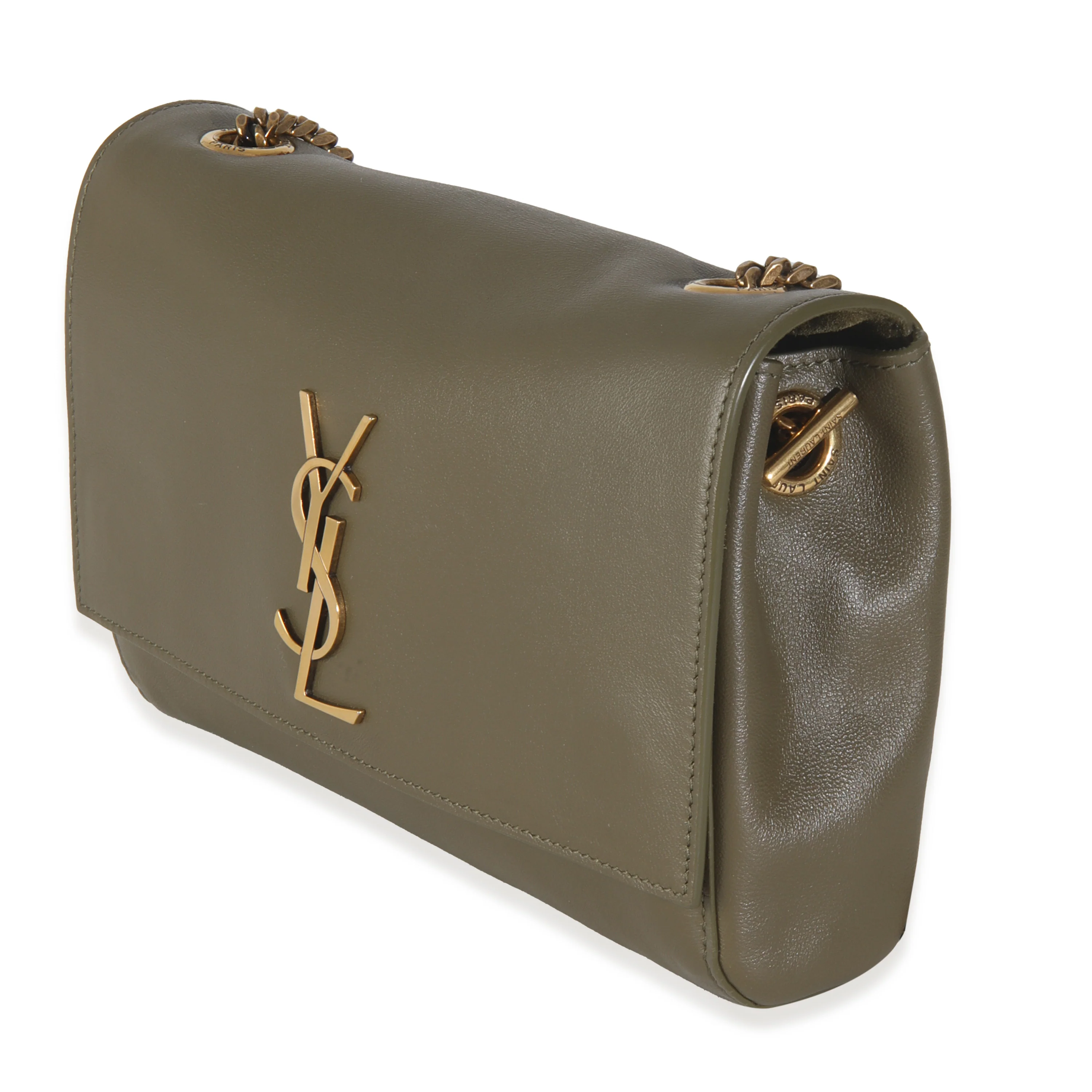 Loden Green Calfskin Suede Small Reversible Kate - Image 2