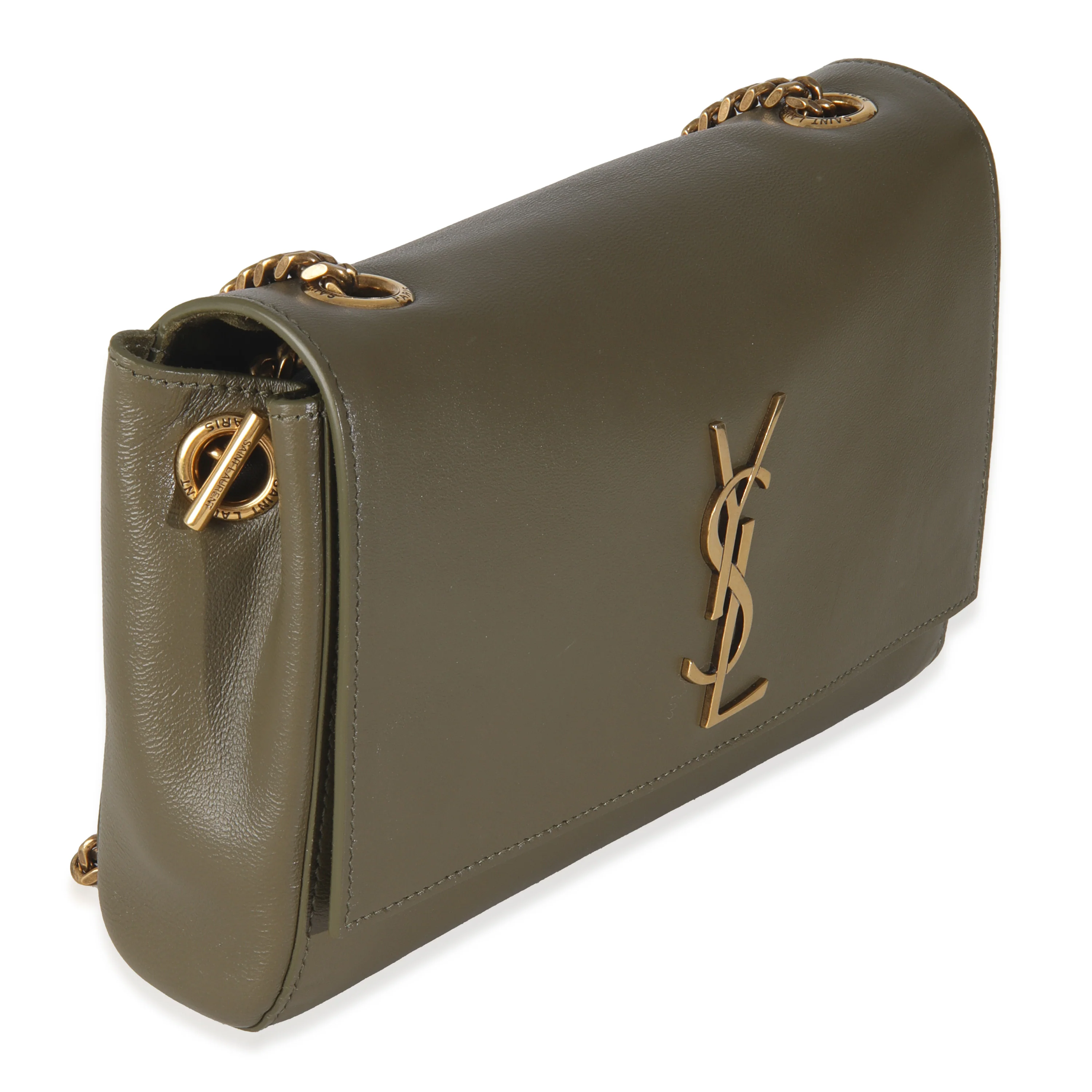 Loden Green Calfskin Suede Small Reversible Kate - Image 3