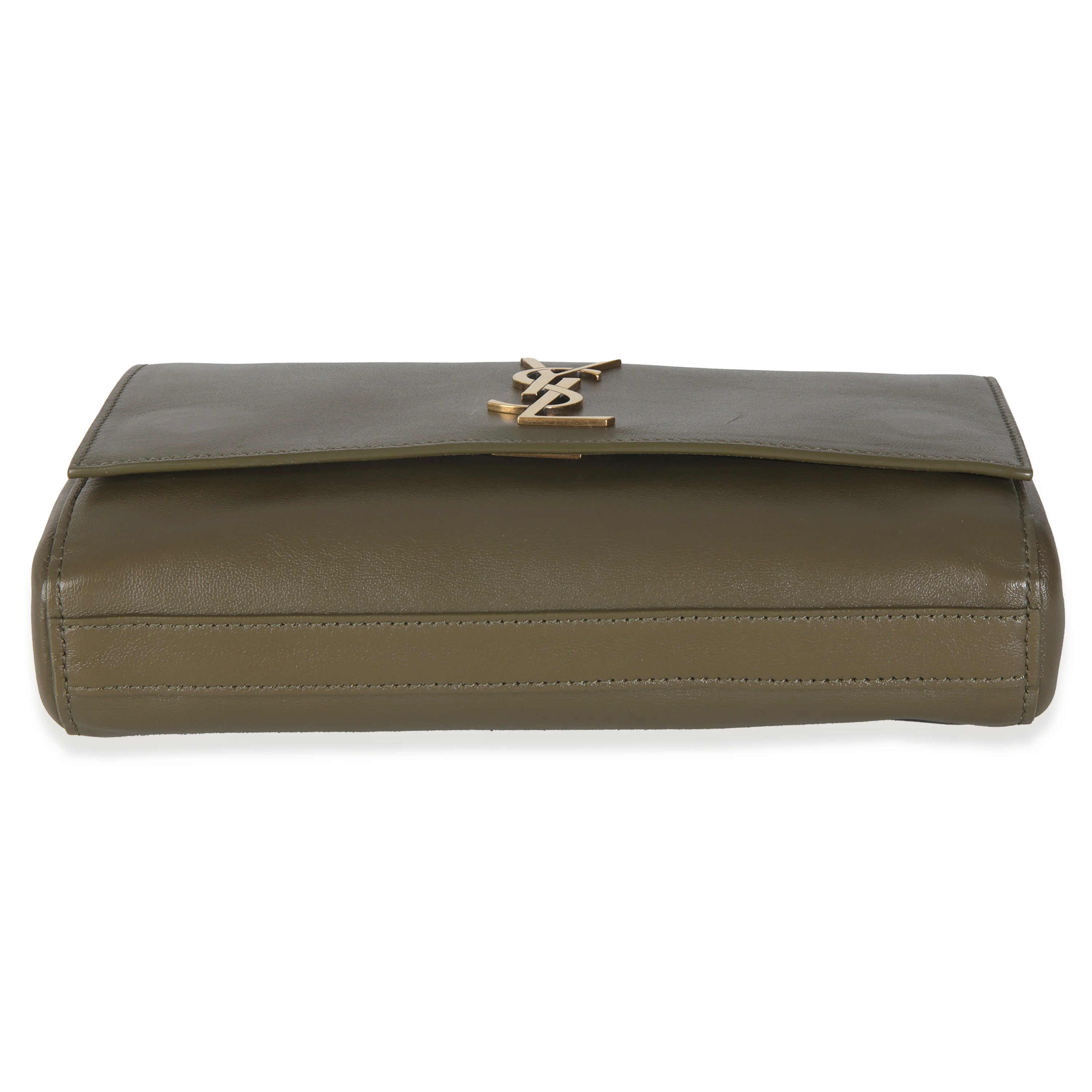 Loden Green Calfskin Suede Small Reversible Kate - Image 5