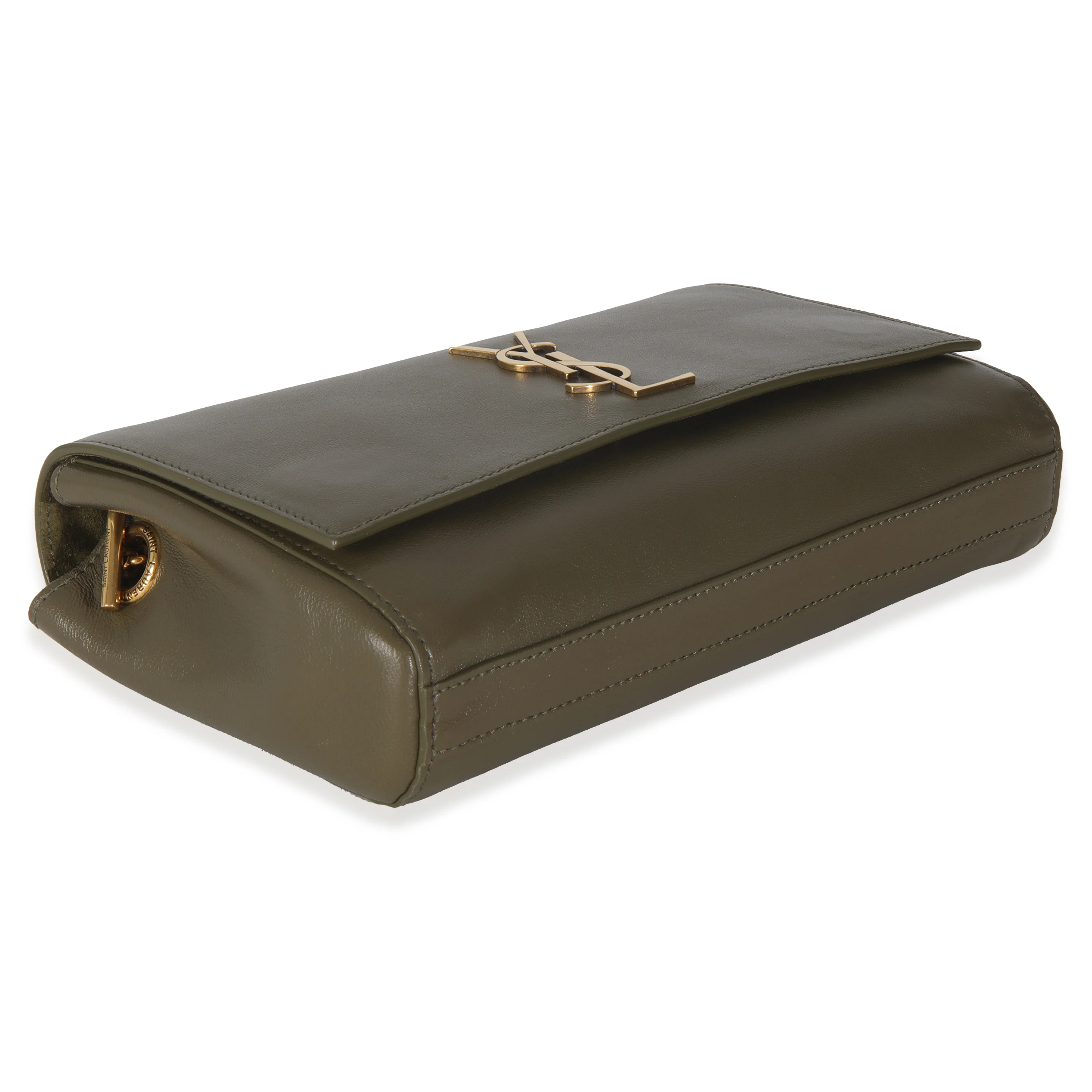 Loden Green Calfskin Suede Small Reversible Kate - Image 6