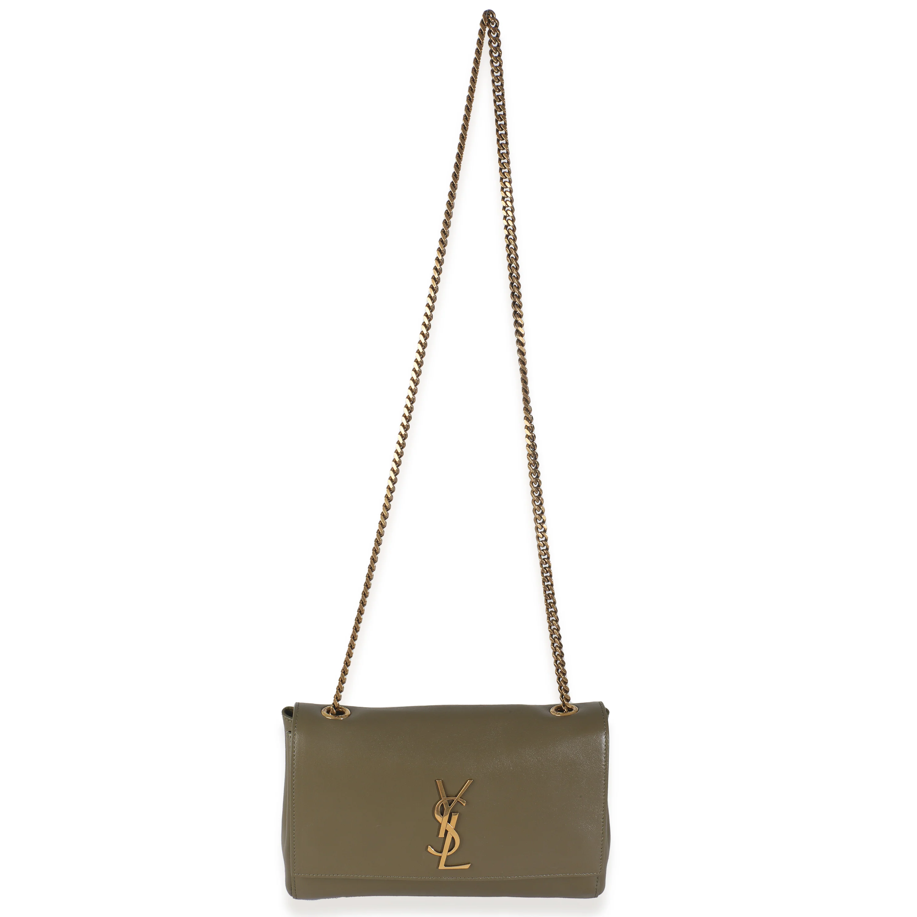 Loden Green Calfskin Suede Small Reversible Kate - Image 8