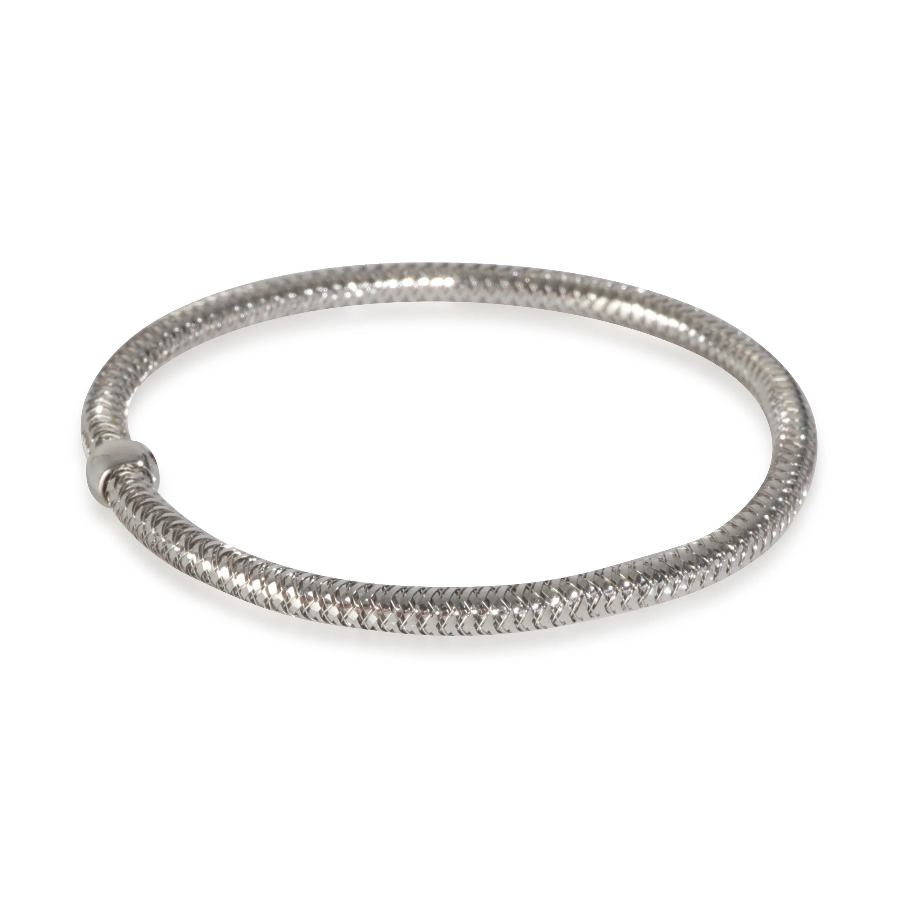 White Gold 3.5mm Primavera Flexible Bracelet - Image 2