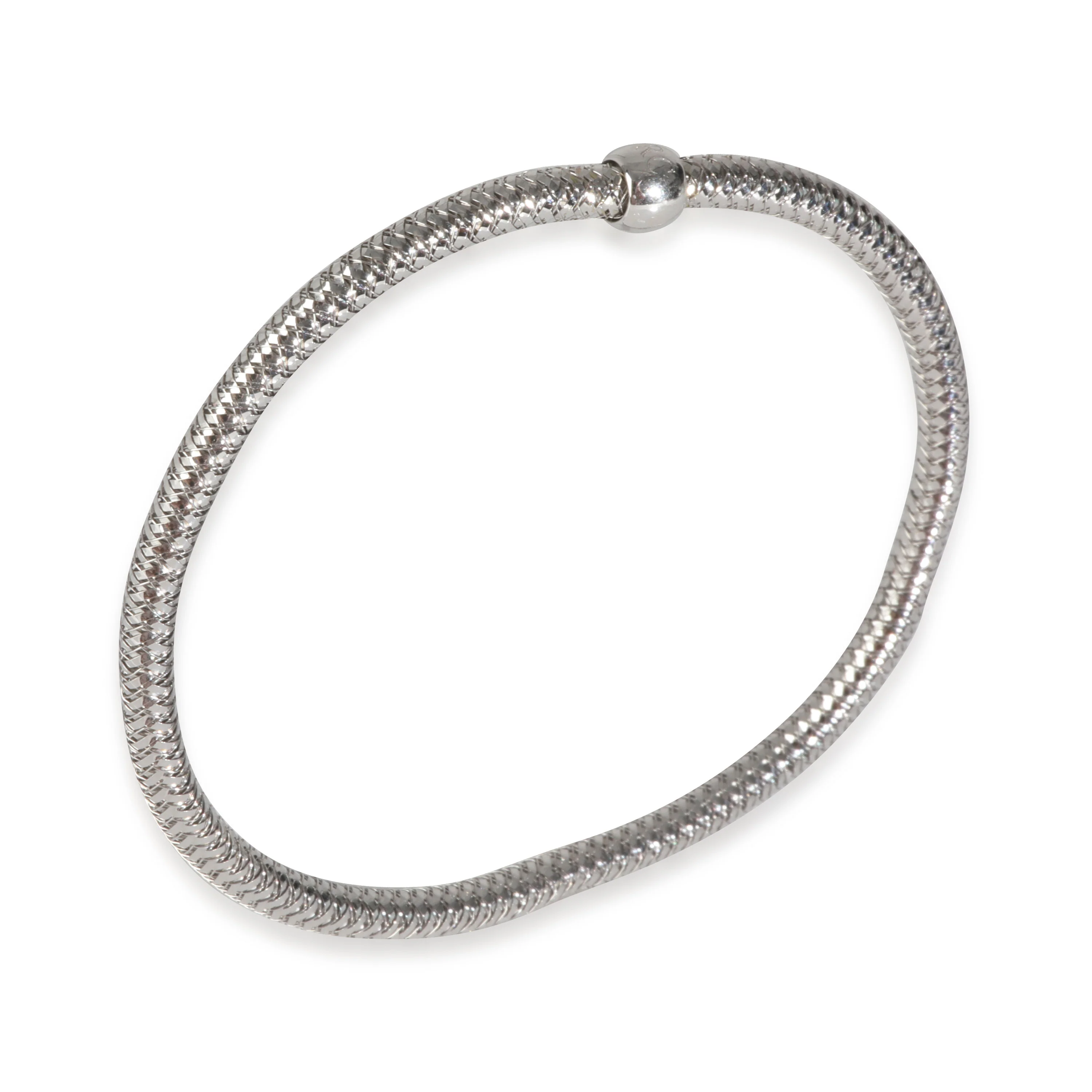 White Gold 3.5mm Primavera Flexible Bracelet - Image 3