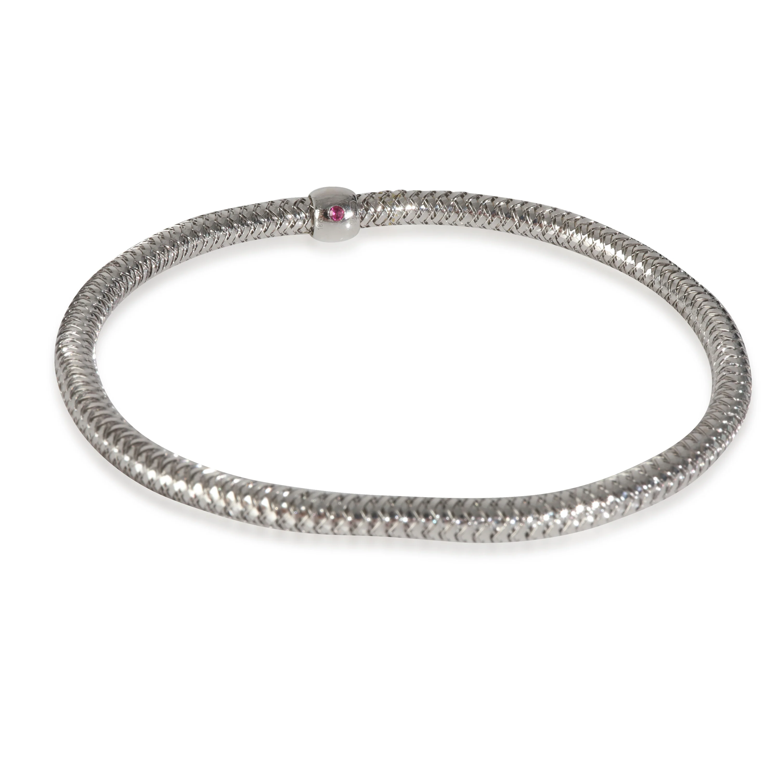 White Gold 3.5mm Primavera Flexible Bracelet - Image 4
