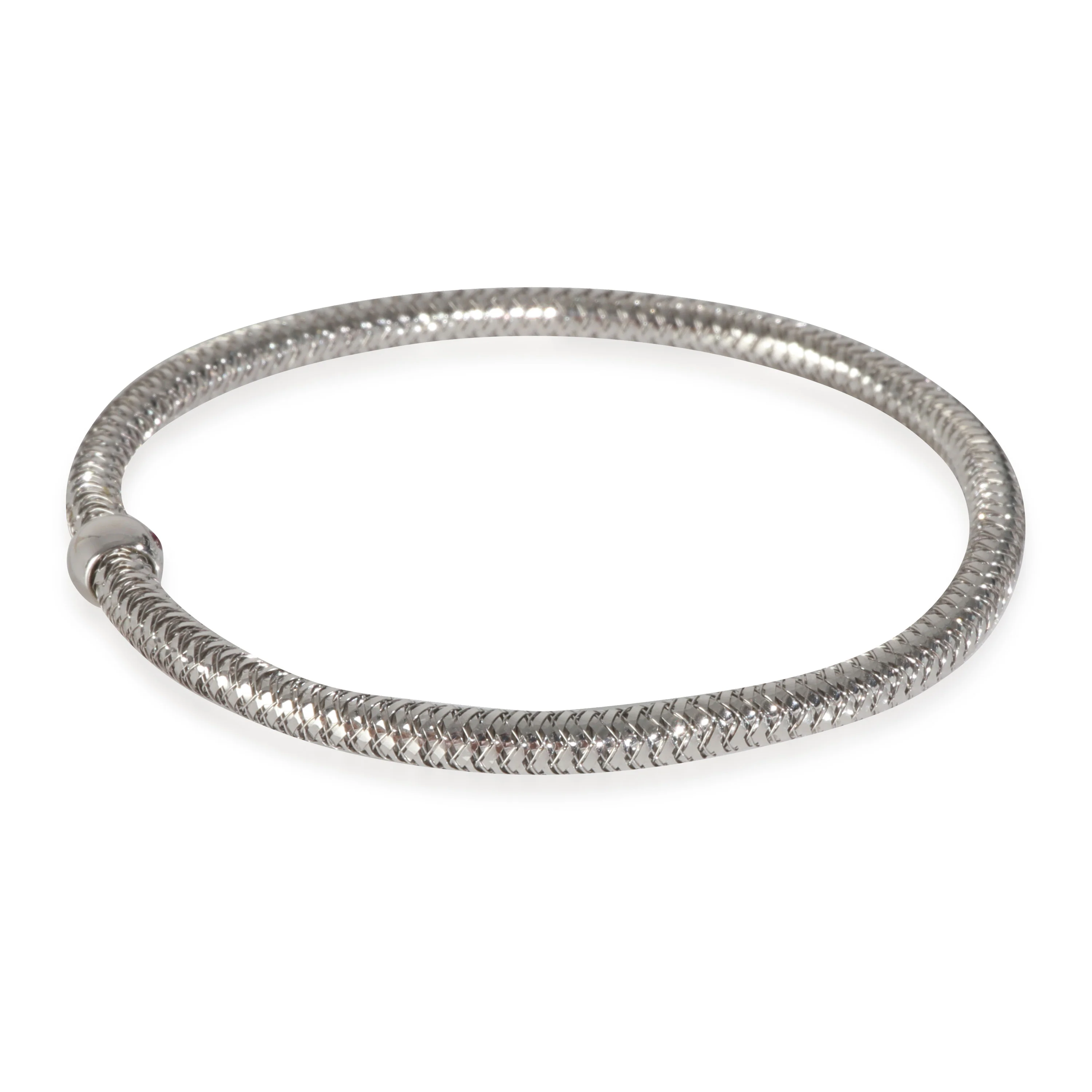 White Gold 3.5mm Primavera Flexible Bracelet - Image 5