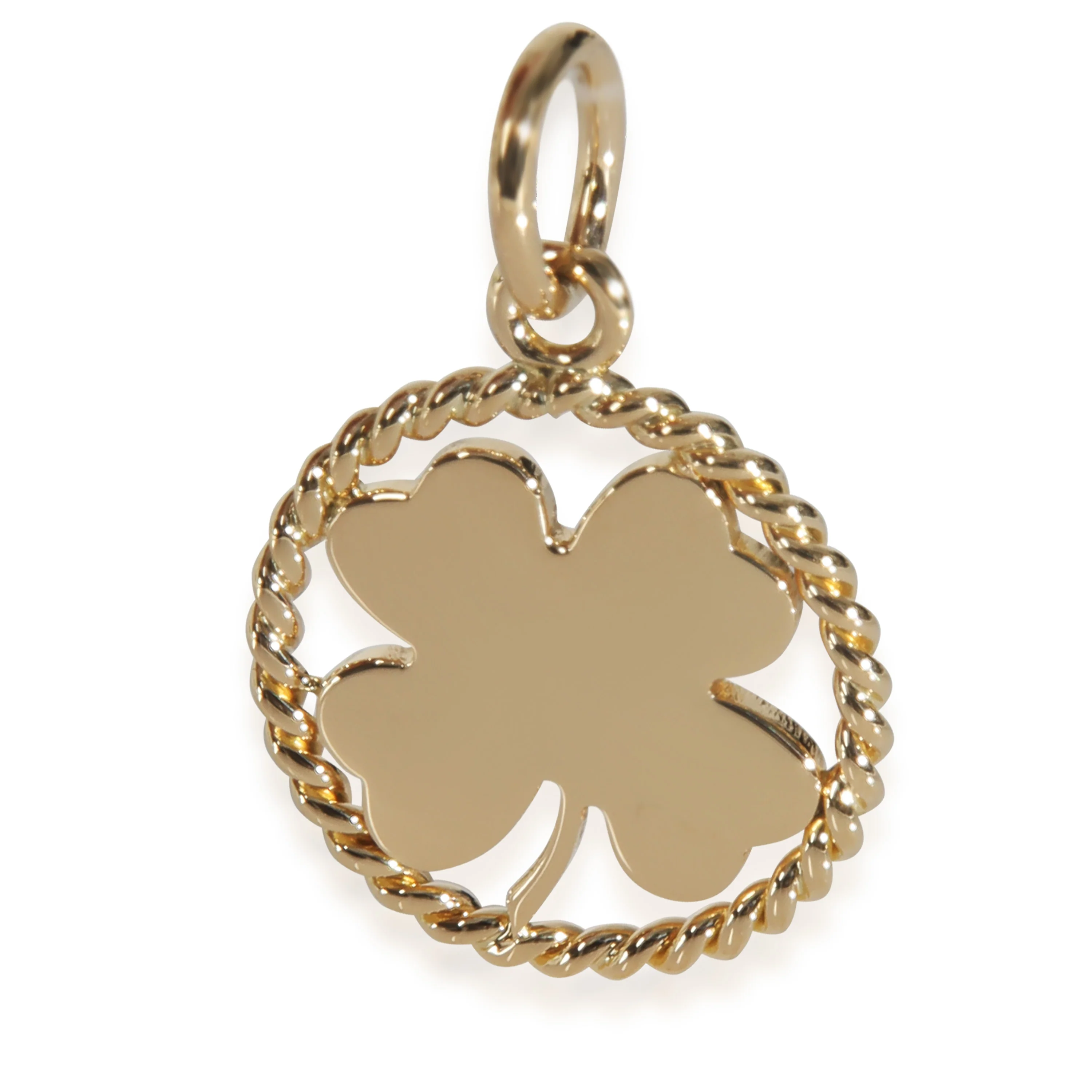 Yellow Gold Shamrock Pendant