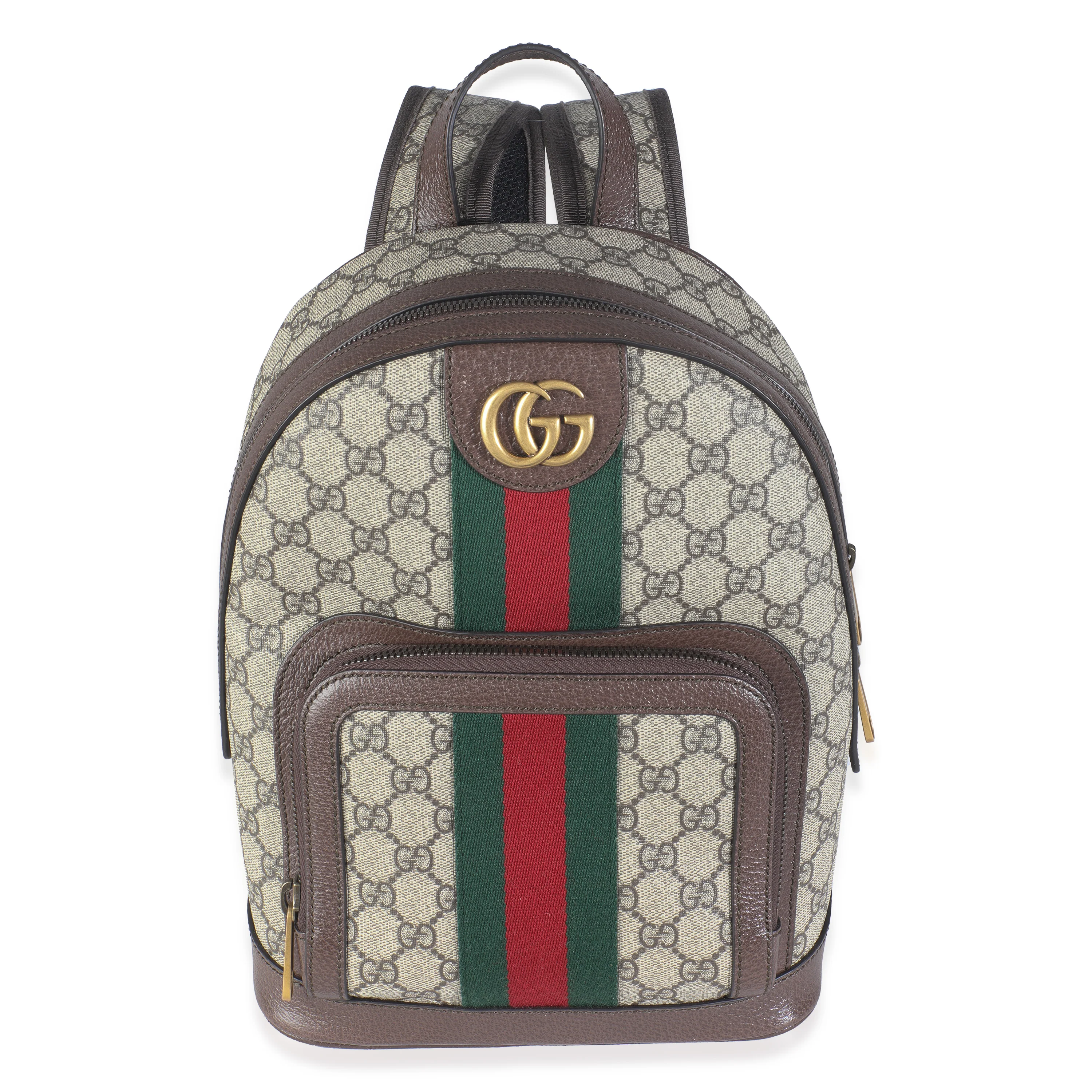 Beige GG Supreme Canvas Small Ophidia Backpack