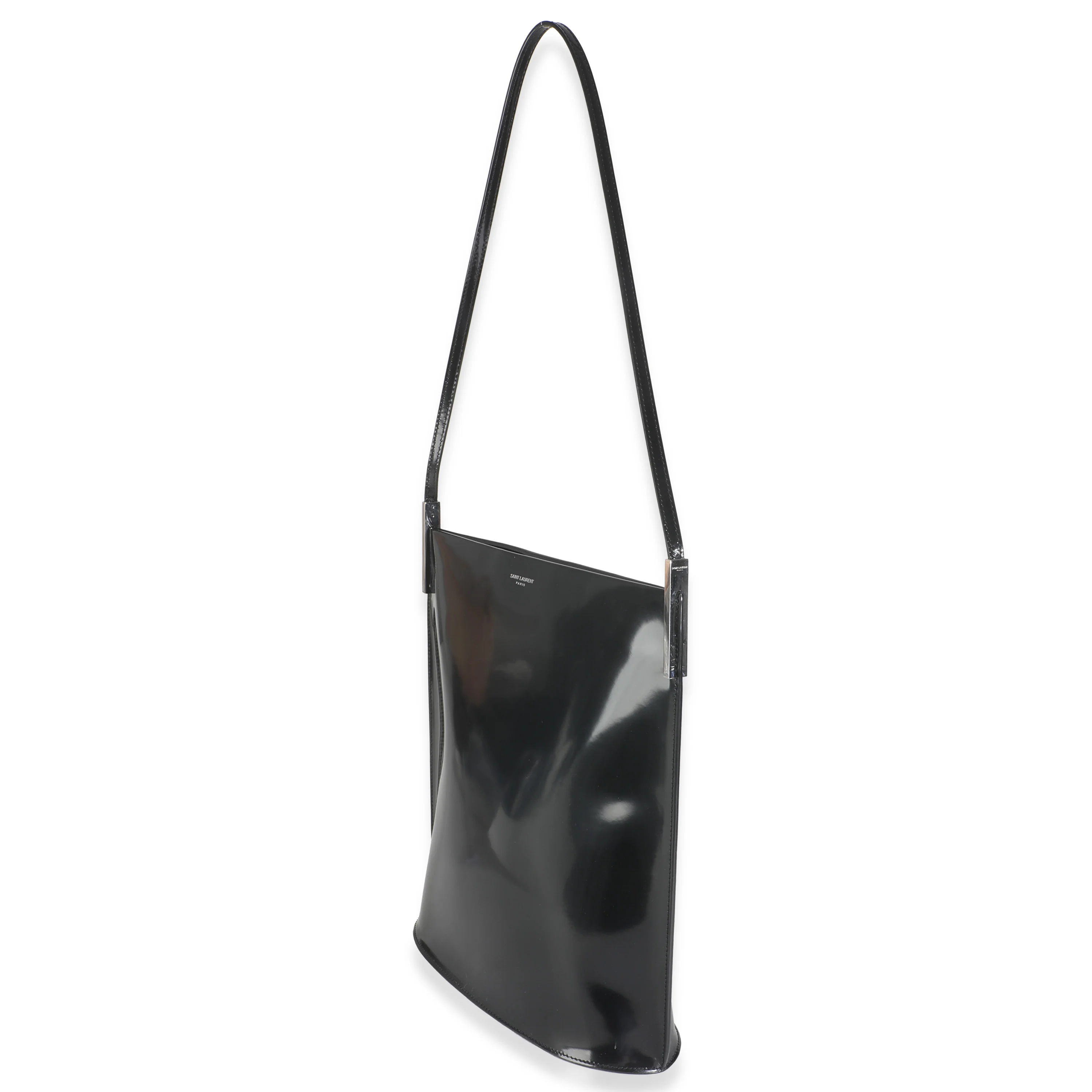 Black Patent Large Suzanne Shoulder Bag - Image 2