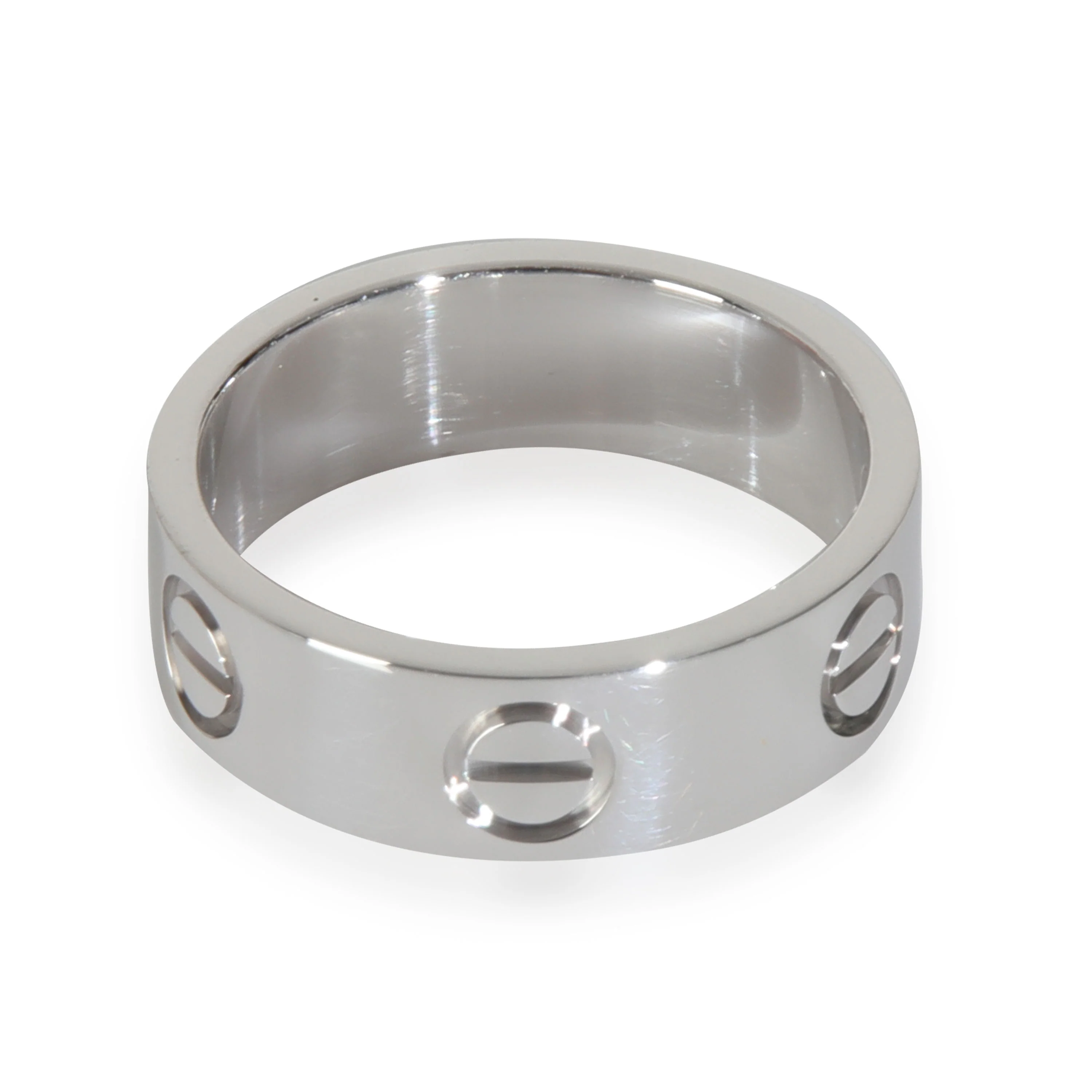 White Gold  Love Ring - Image 4