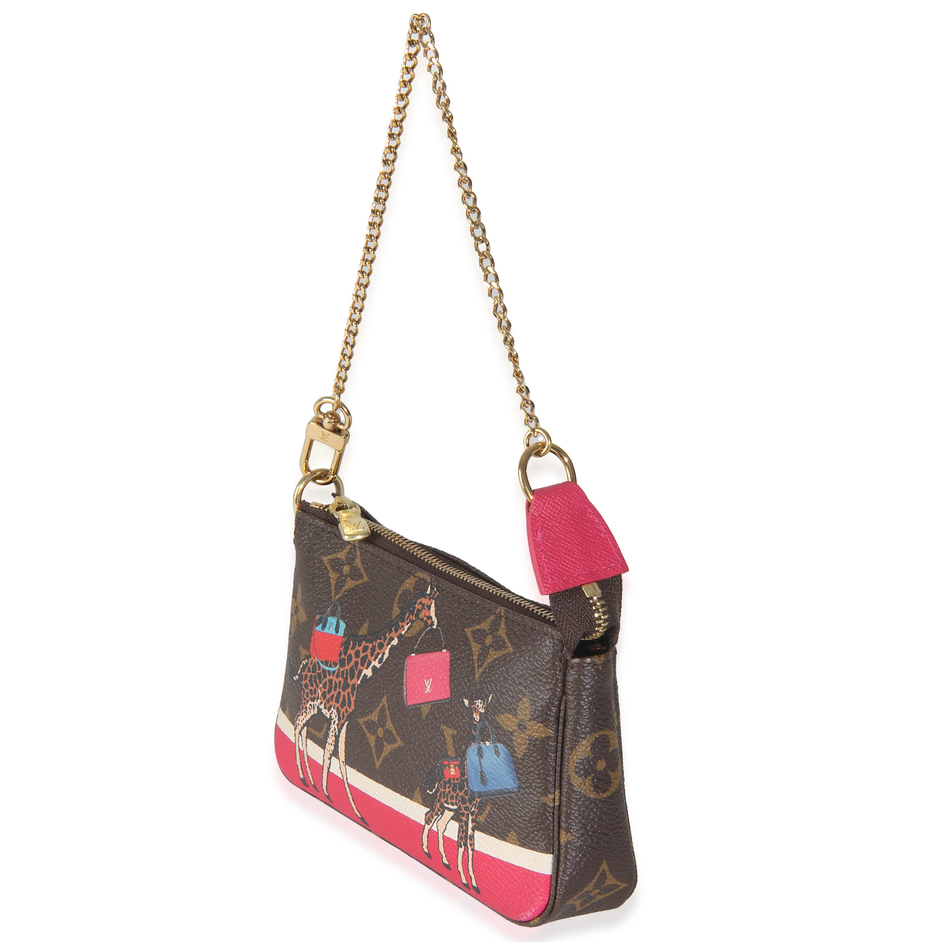 Christmas Animation Monogram Canvas Mini Pochette Accessoires - Image 2