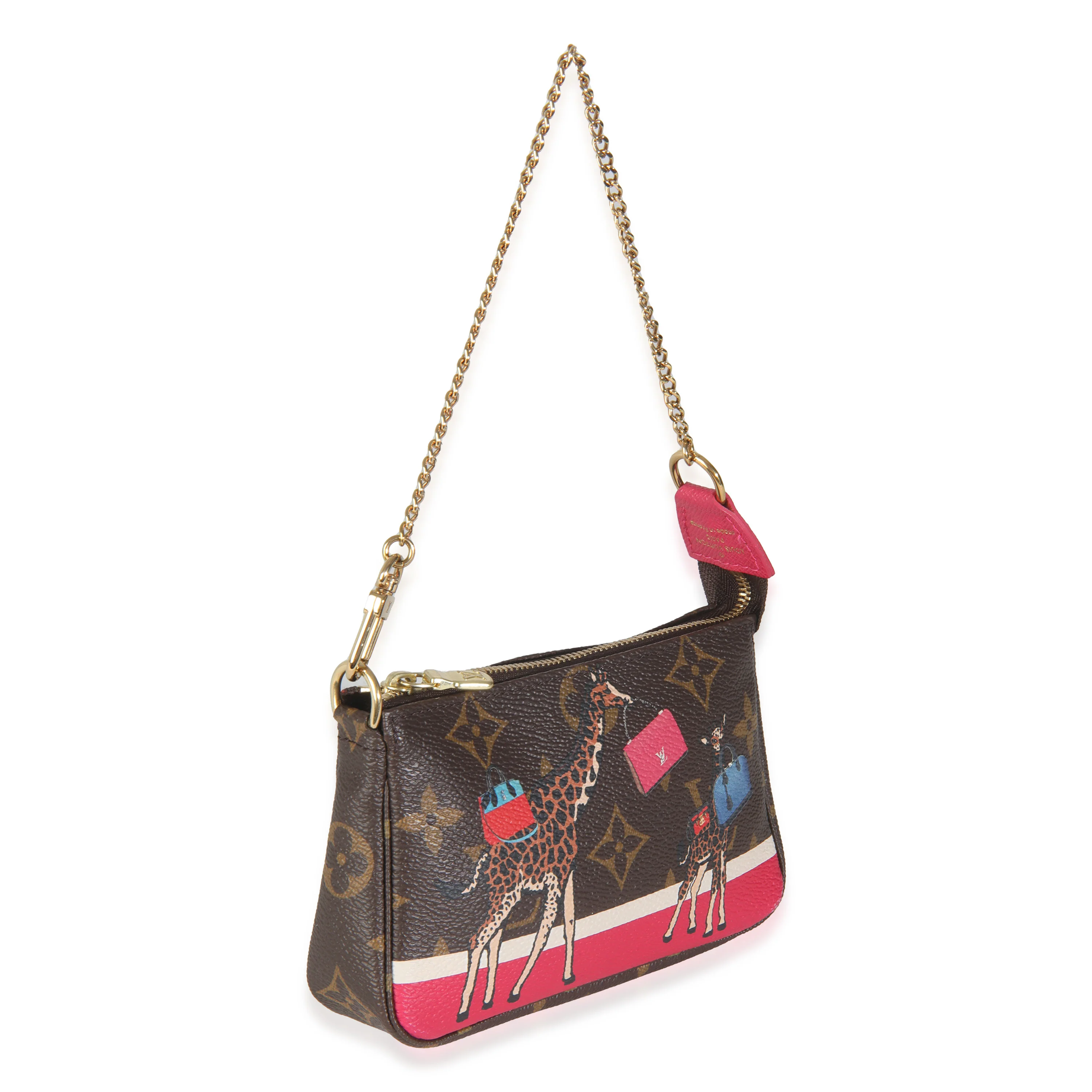 Christmas Animation Monogram Canvas Mini Pochette Accessoires - Image 3
