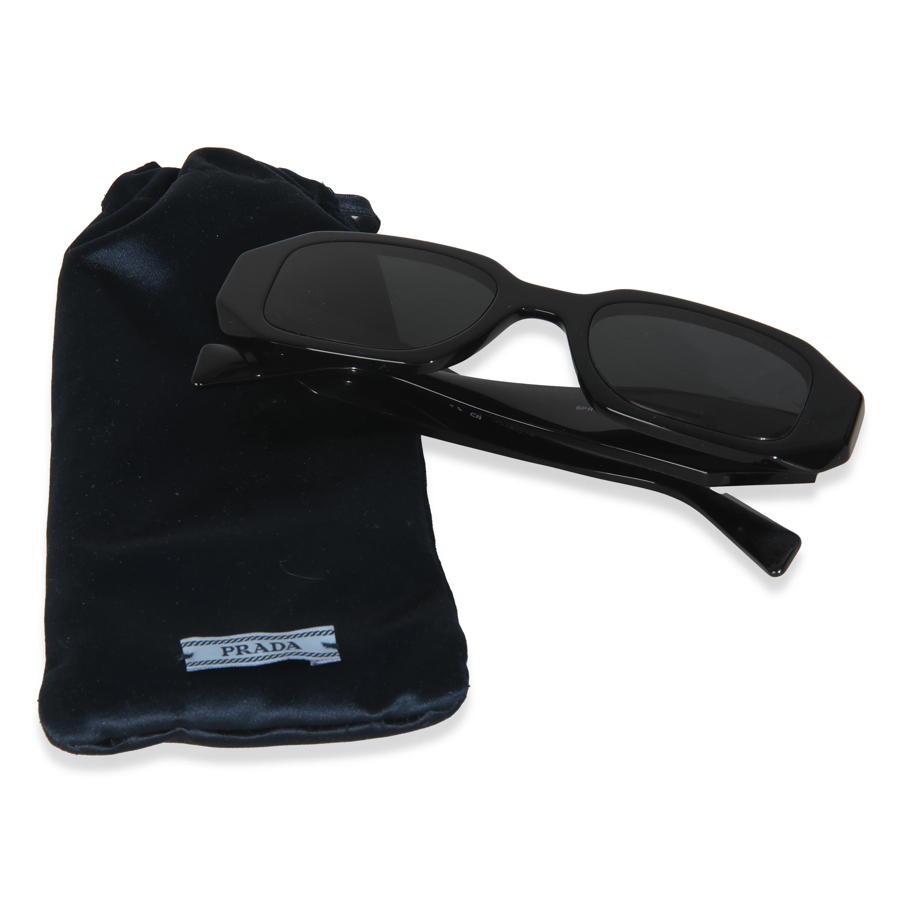 Black Acetate Square Frame Symbole Sunglasses - Image 3