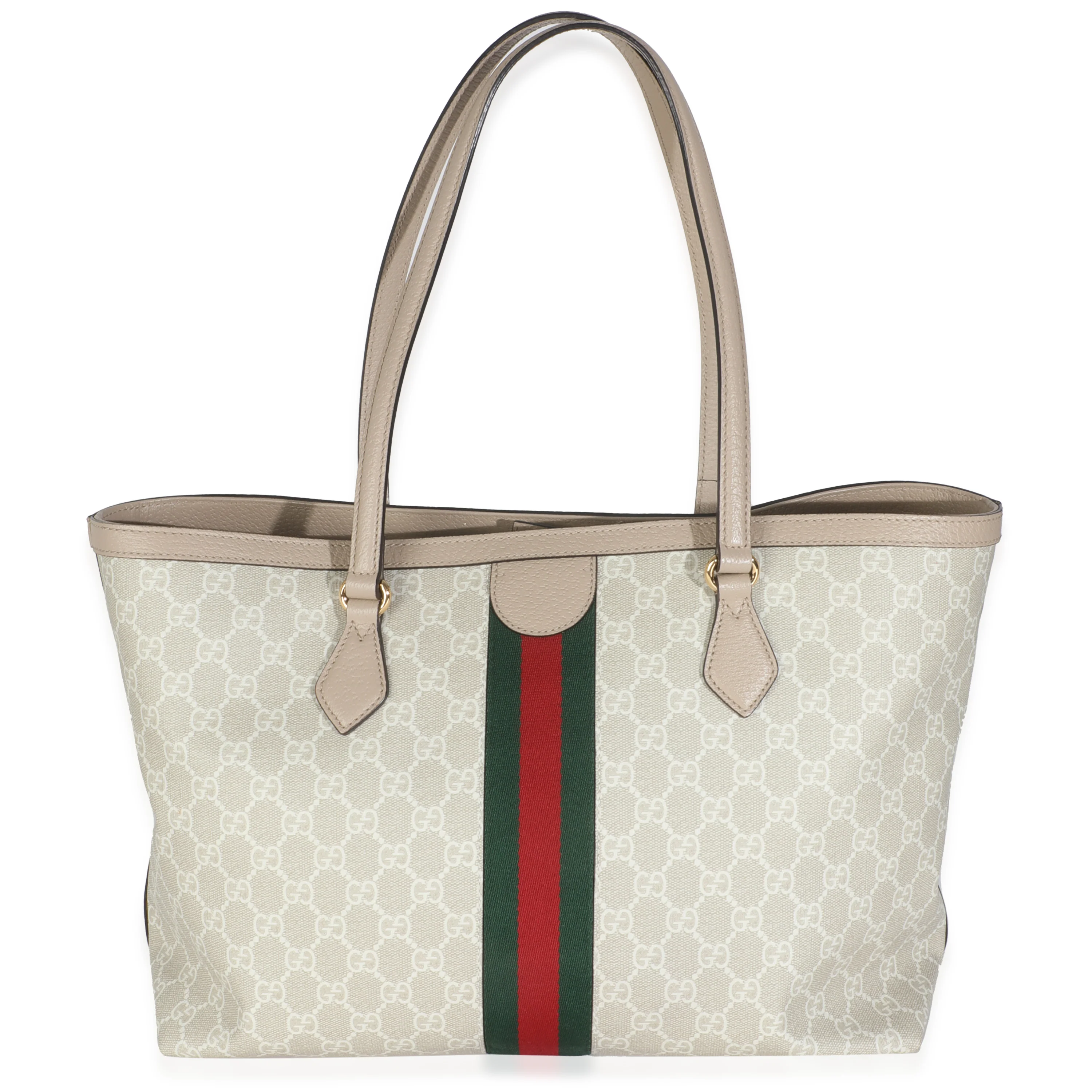 White GG Supreme Canvas Medium Ophidia Tote - Image 5