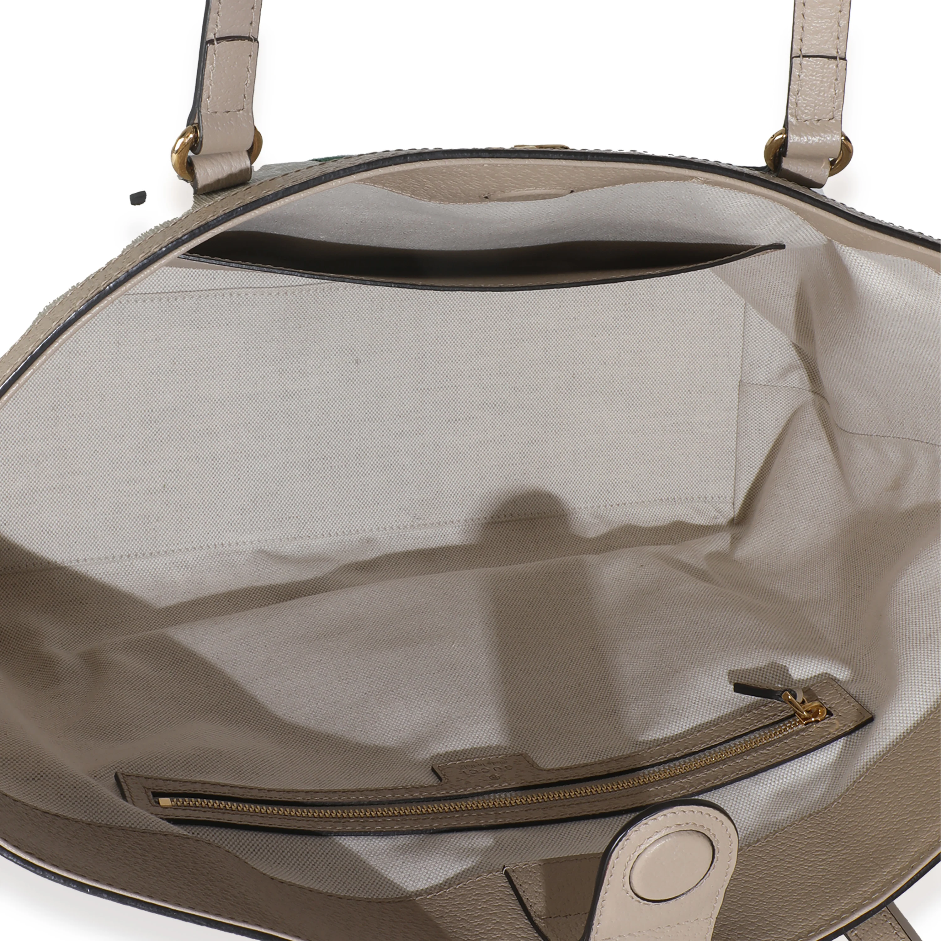 White GG Supreme Canvas Medium Ophidia Tote - Image 9