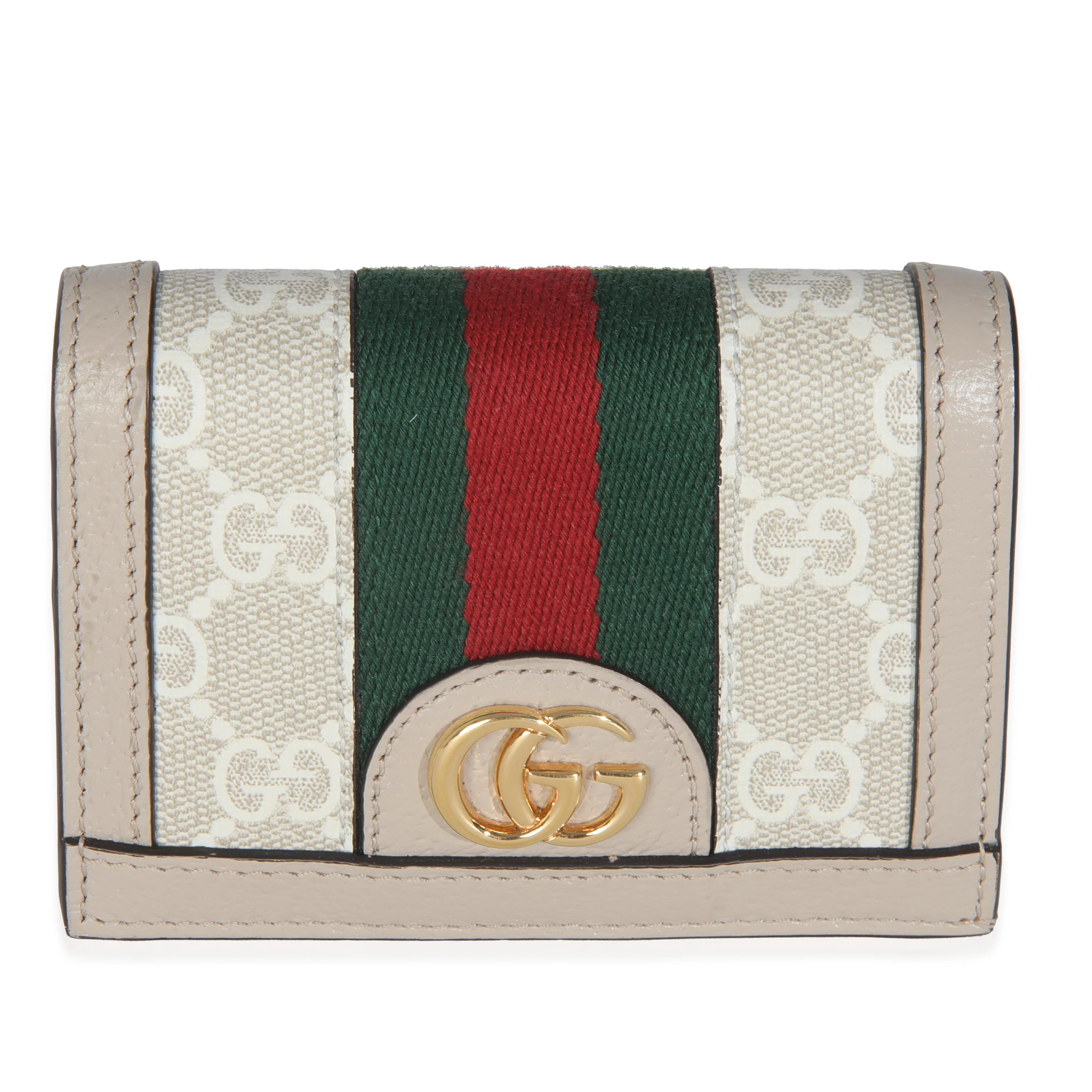 White GG Supreme Canvas Canvas Ophidia Wallet