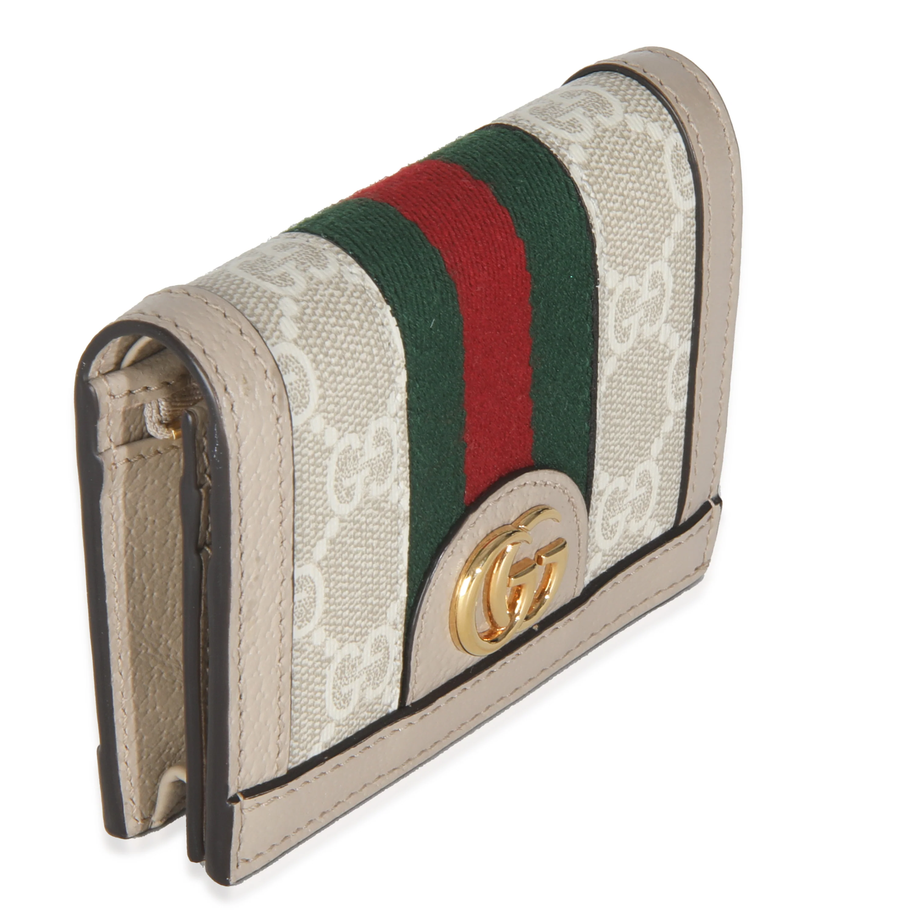 White GG Supreme Canvas Canvas Ophidia Wallet - Image 8
