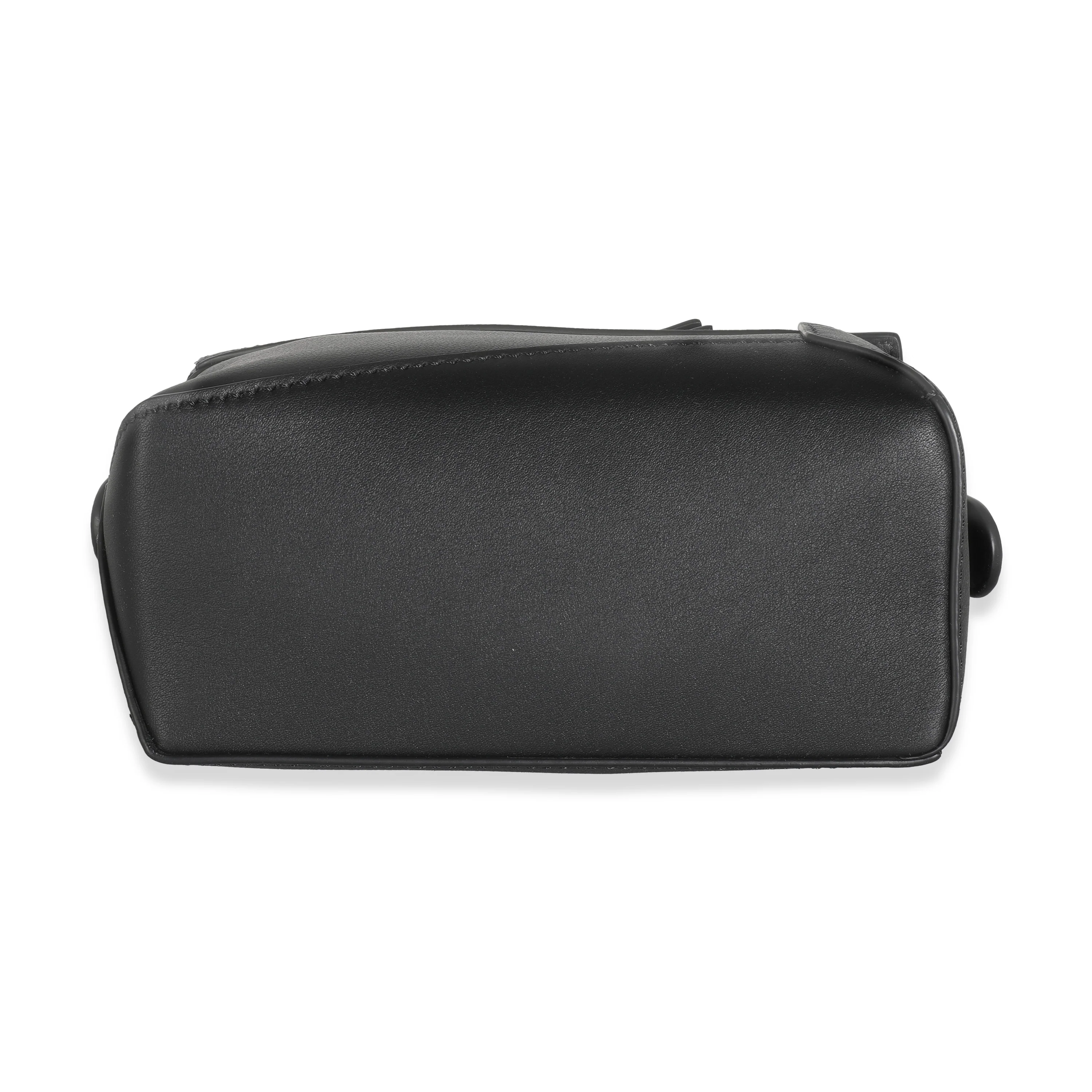 Black Calfskin Mini Puzzle Edge Bag - Image 5