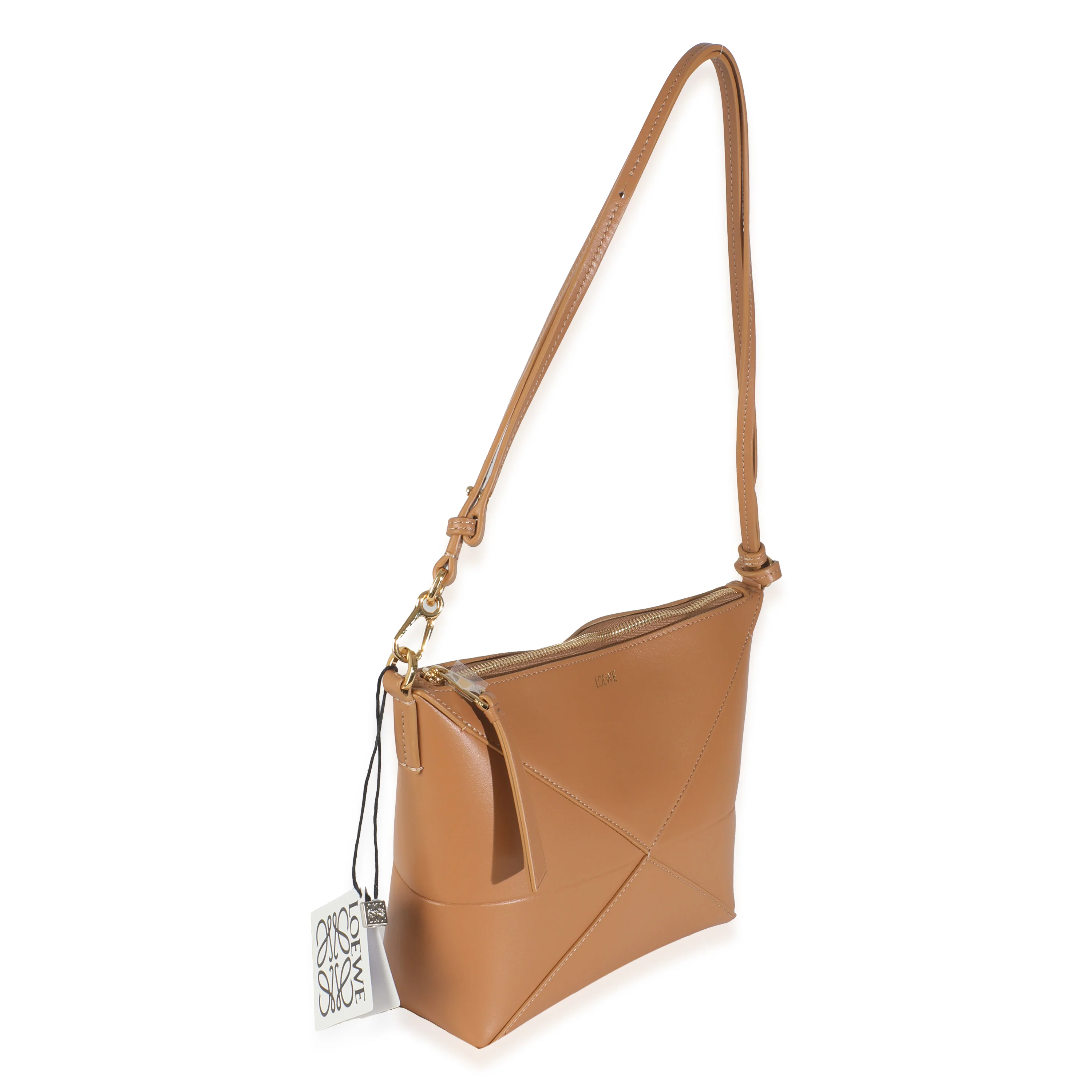 Warm Desert Calfskin Puzzle Fold Pouch - Image 8