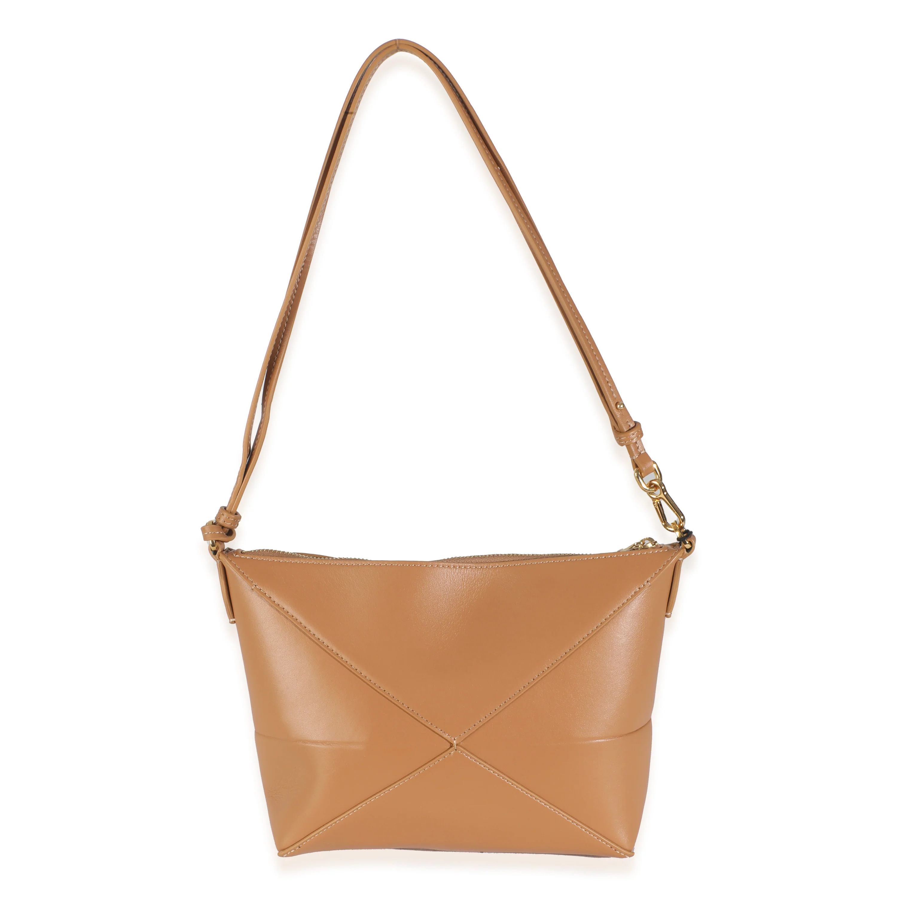Warm Desert Calfskin Puzzle Fold Pouch - Image 3