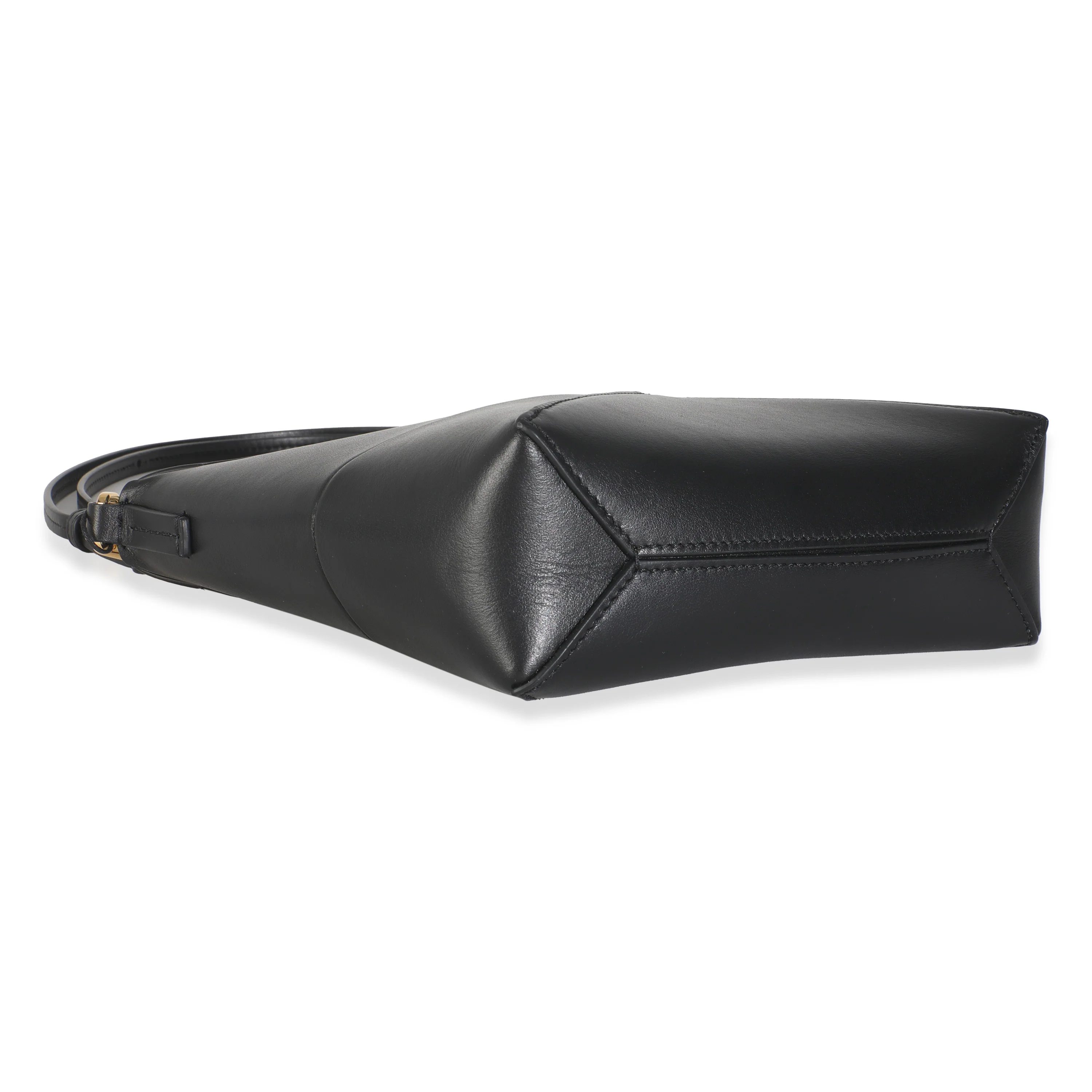 Black Calfskin Puzzle Fold Pouch - Image 5