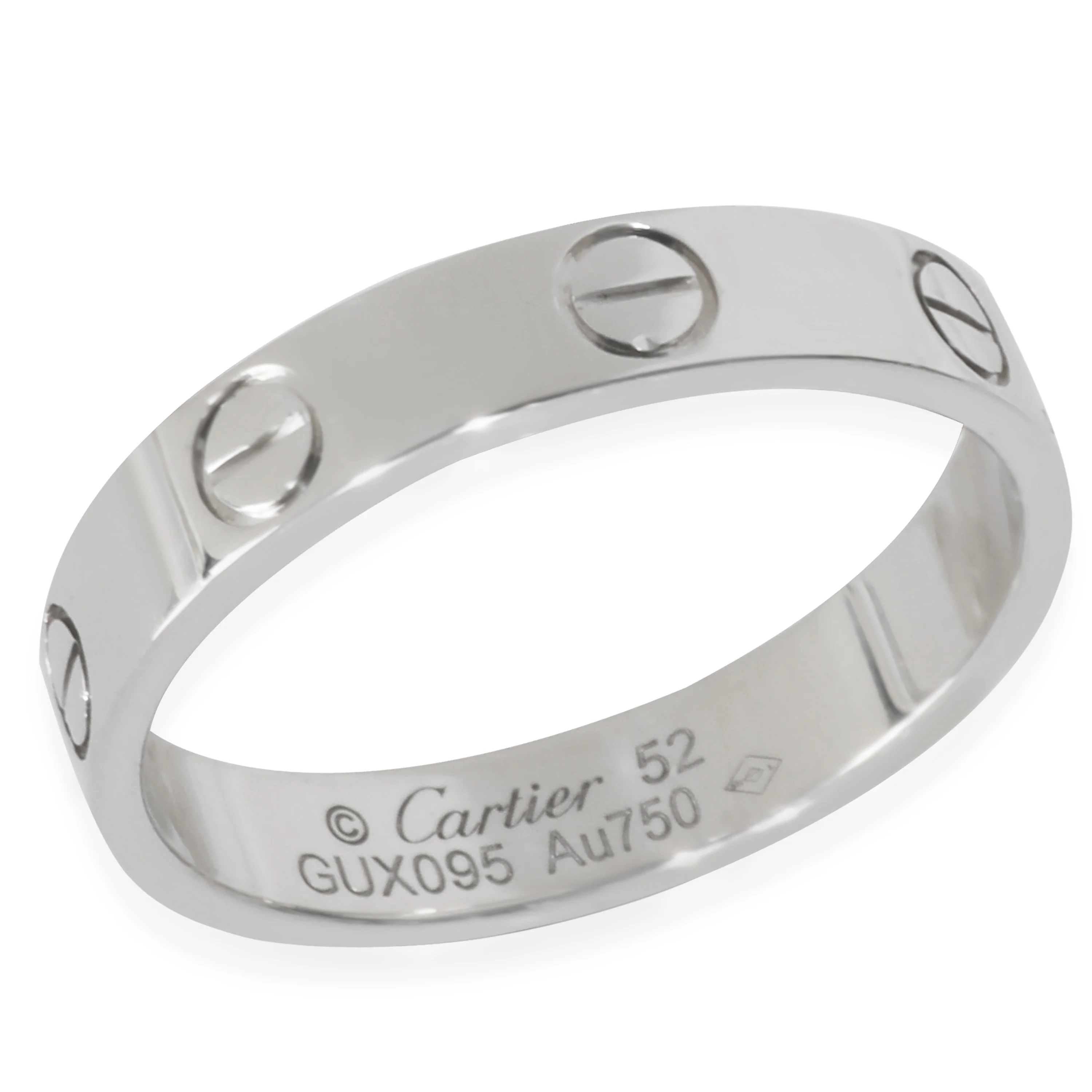 White Gold Small Model Love Ring - Image 2